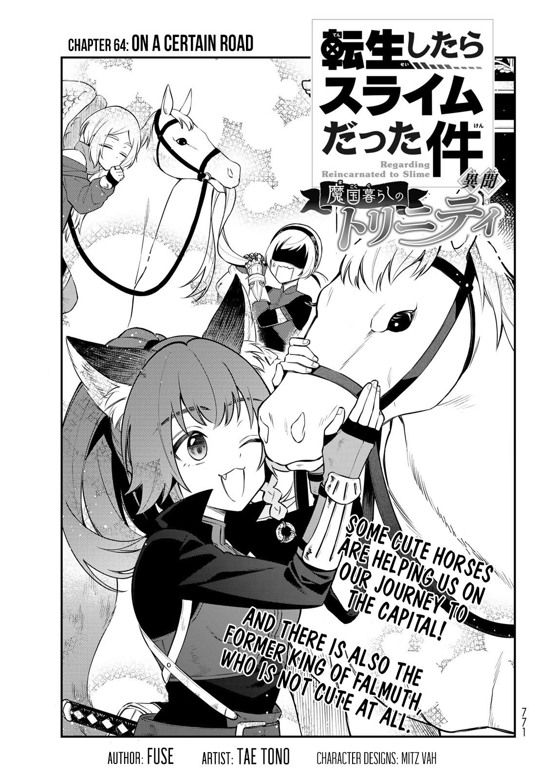 Tensei shitara Slime datta Ken Ibun: Makoku Gurashi no Trinity Chap 64 - Next Chap 65