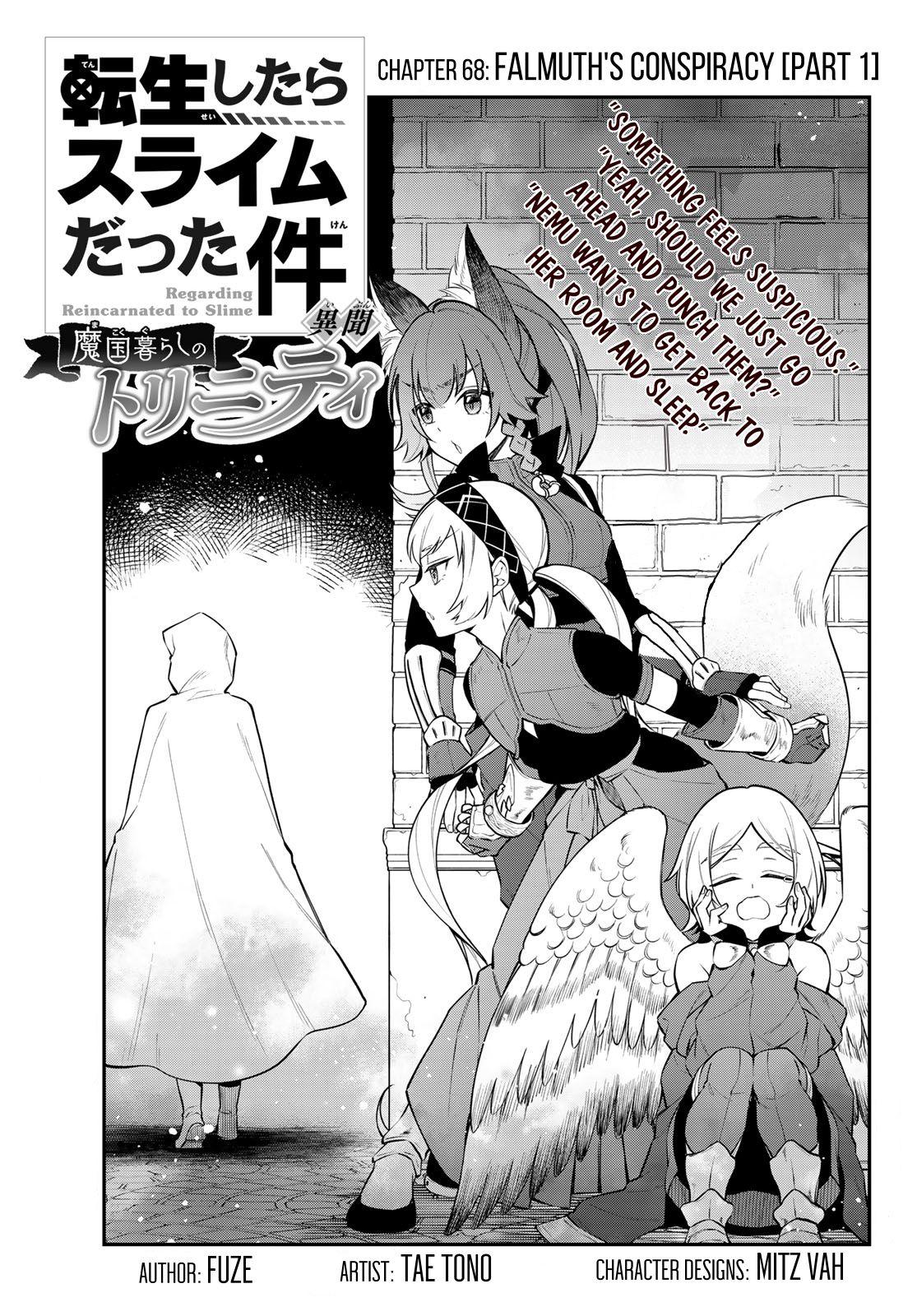Tensei shitara Slime datta Ken Ibun: Makoku Gurashi no Trinity Chap 68 - Next Chap 69