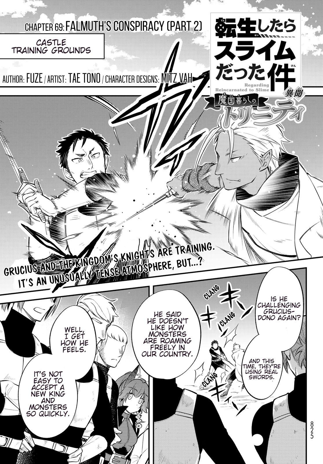 Tensei shitara Slime datta Ken Ibun: Makoku Gurashi no Trinity Chap 69 - Next Chap 70