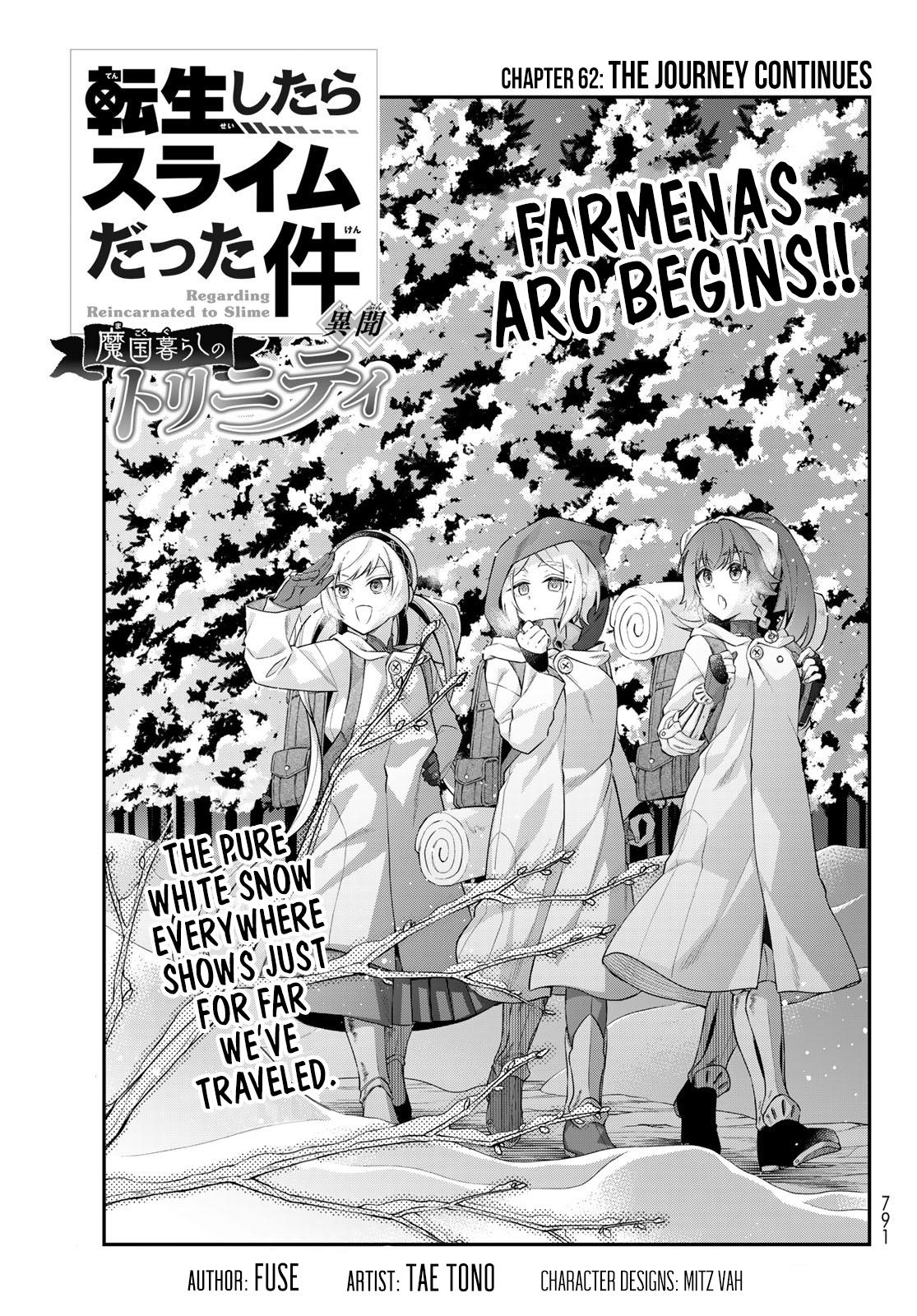Tensei shitara Slime datta Ken Ibun: Makoku Gurashi no Trinity Chap 62 - Next Chap 63