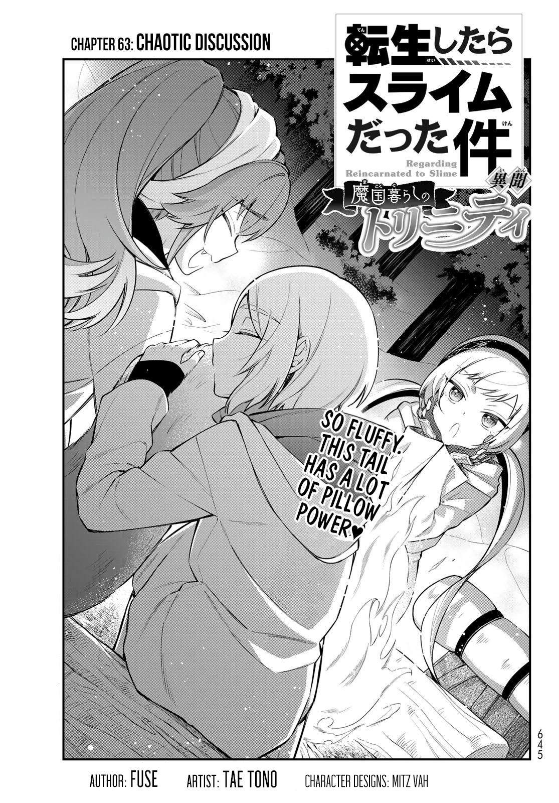 Tensei shitara Slime datta Ken Ibun: Makoku Gurashi no Trinity Chap 63 - Next Chap 64