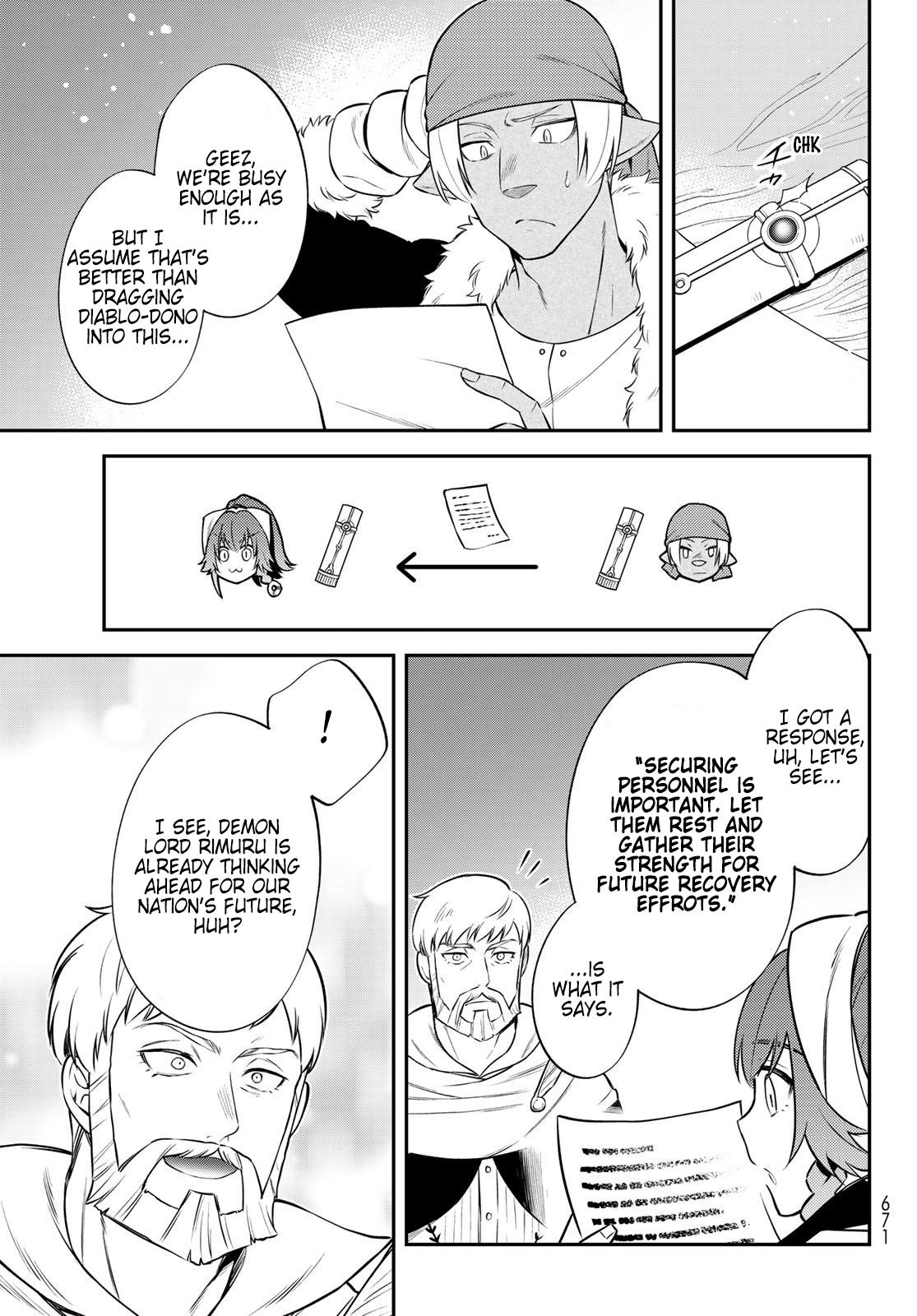 Tensei shitara Slime datta Ken Ibun: Makoku Gurashi no Trinity Chap 63 - Next Chap 64