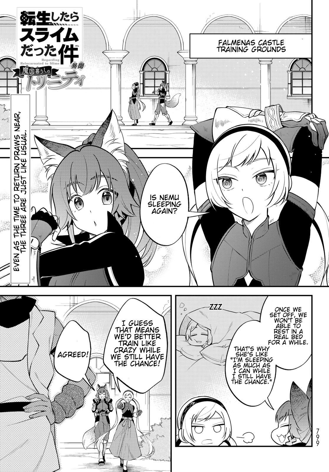 Tensei shitara Slime datta Ken Ibun: Makoku Gurashi no Trinity Chap 75 - Next Chap 76