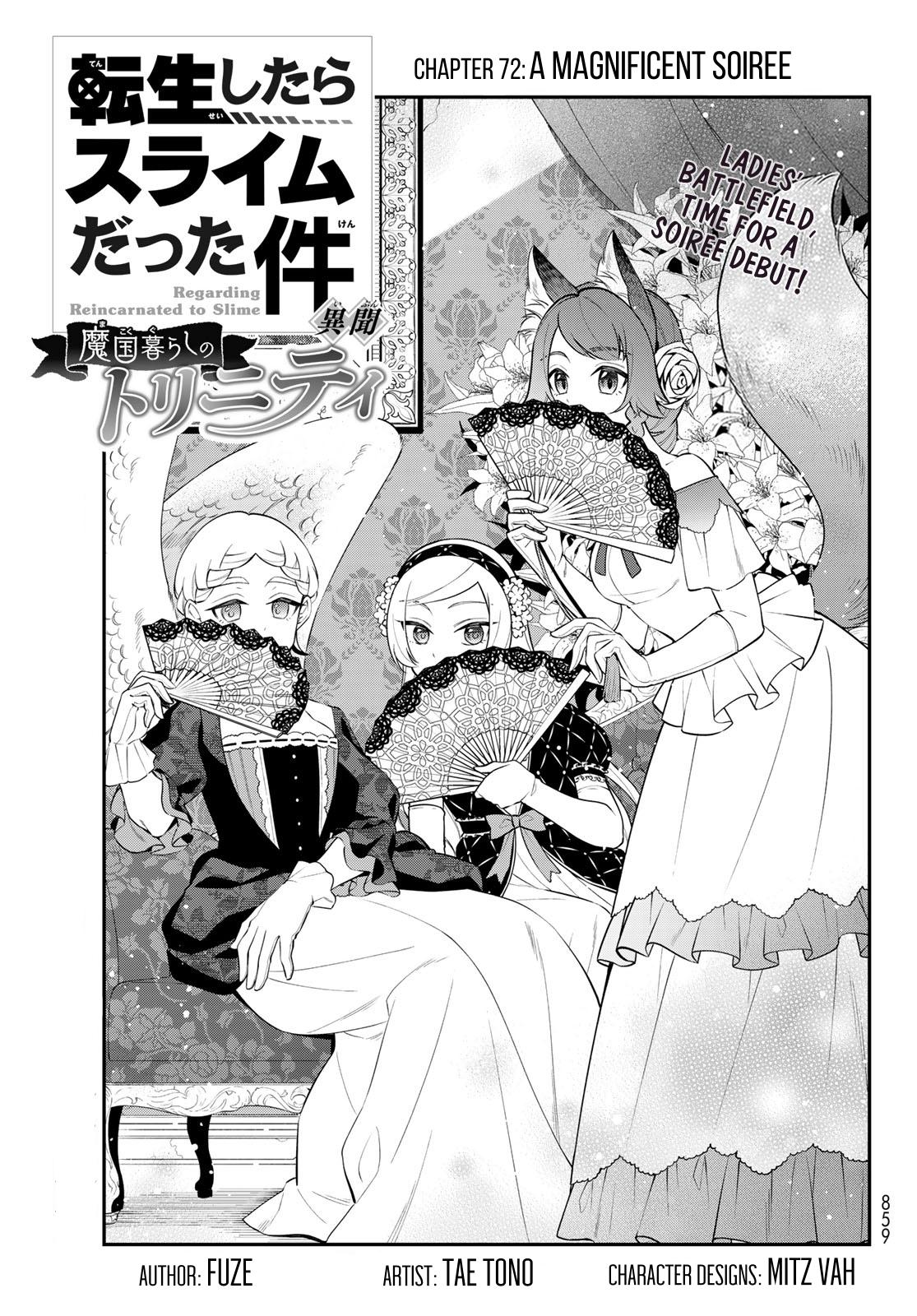 Tensei shitara Slime datta Ken Ibun: Makoku Gurashi no Trinity Chap 72 - Next Chap 73