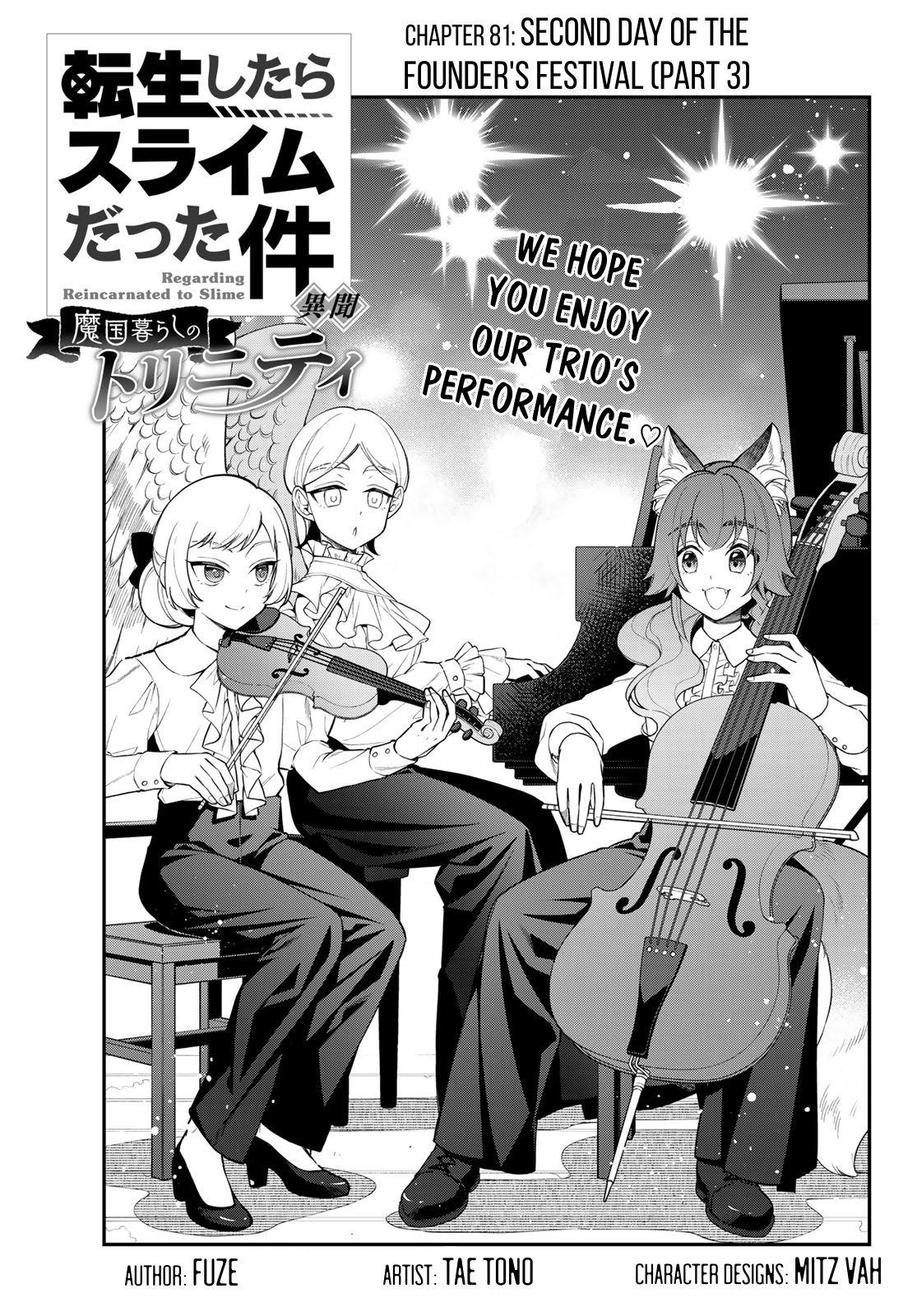 Tensei shitara Slime datta Ken Ibun: Makoku Gurashi no Trinity Chap 81 - Next Chap 82