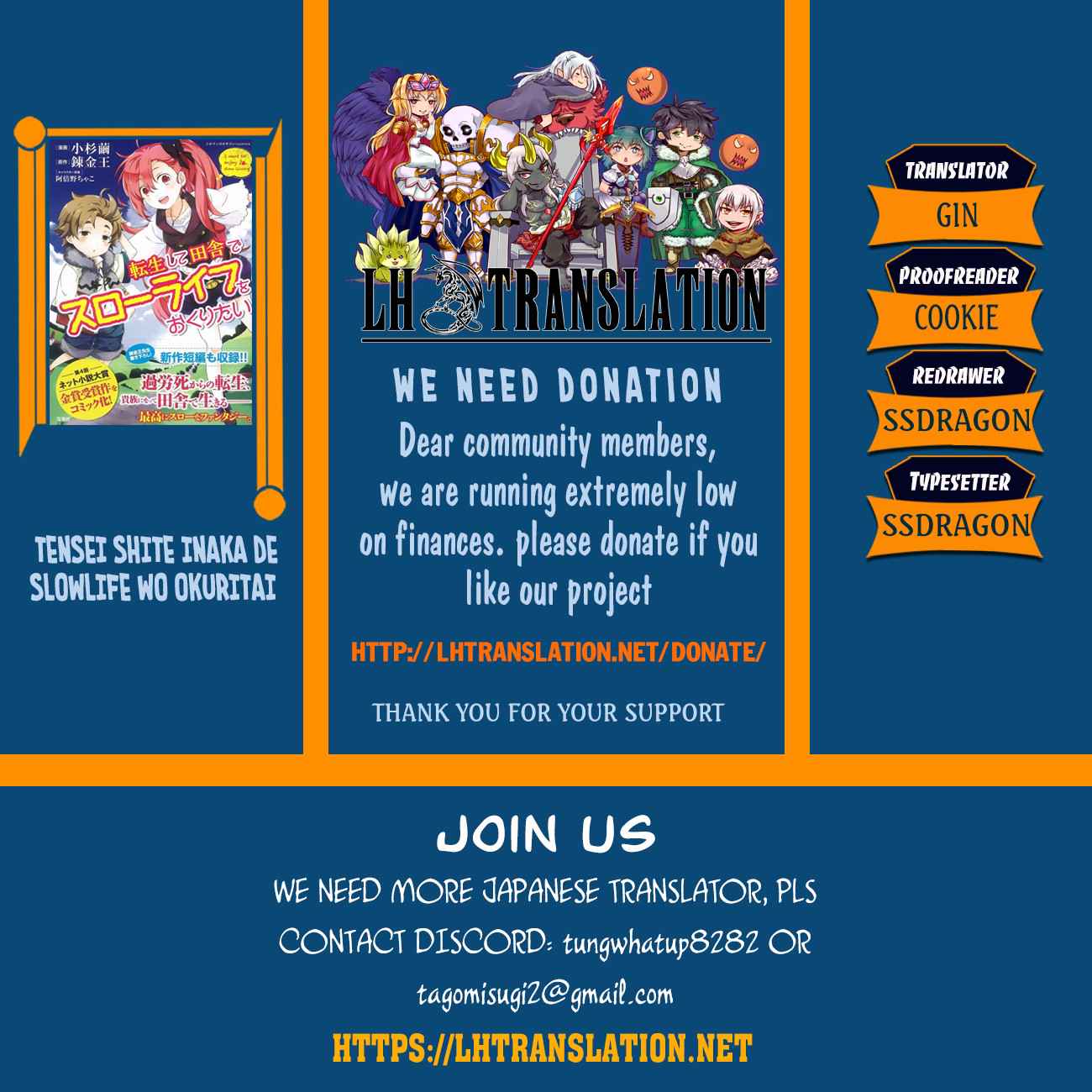 Tensei Shite Inaka de Slowlife wo Okuritai Chap 9 - Next Chap 10