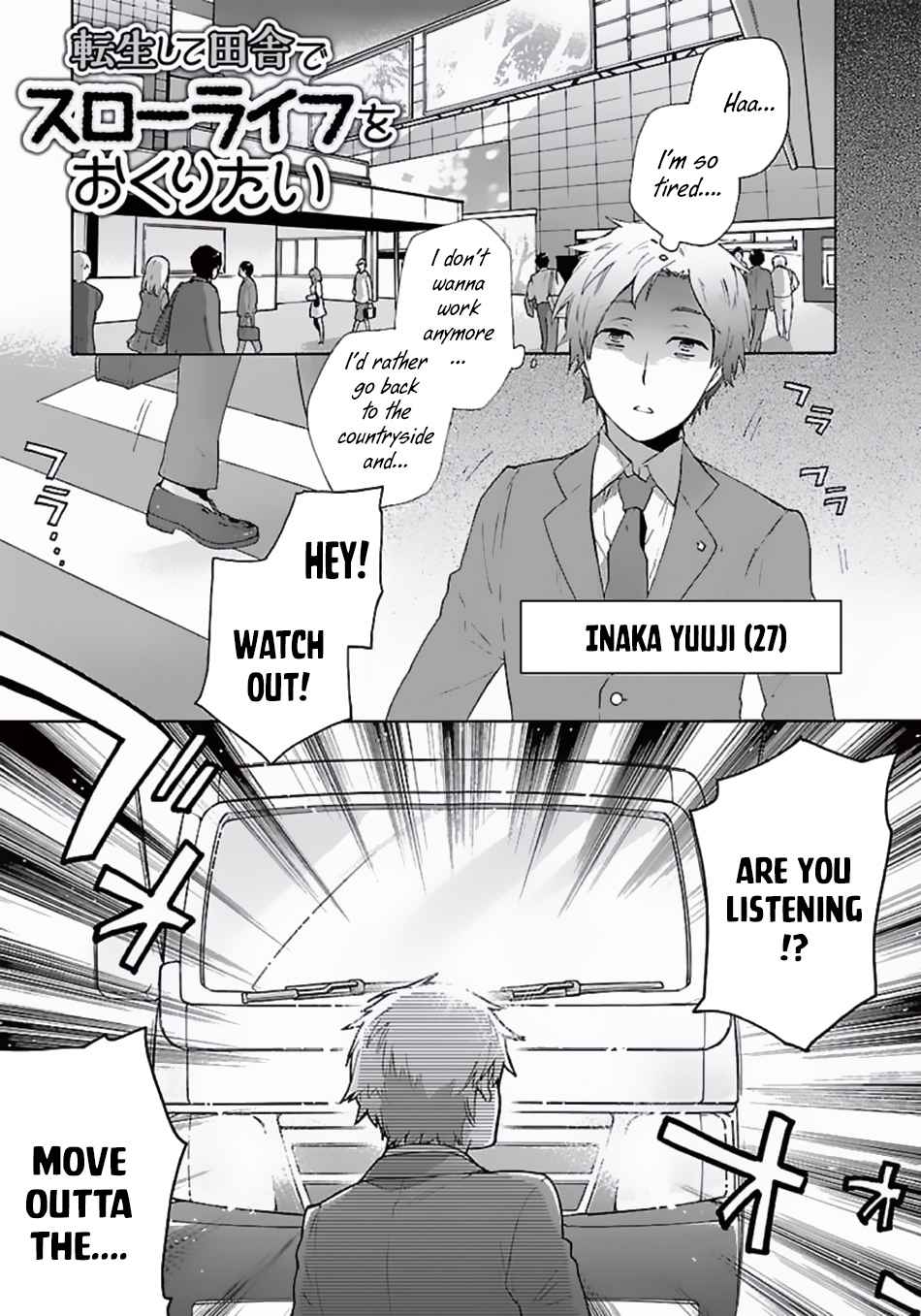 Tensei Shite Inaka de Slowlife wo Okuritai Chap 1 - Next Chap 2