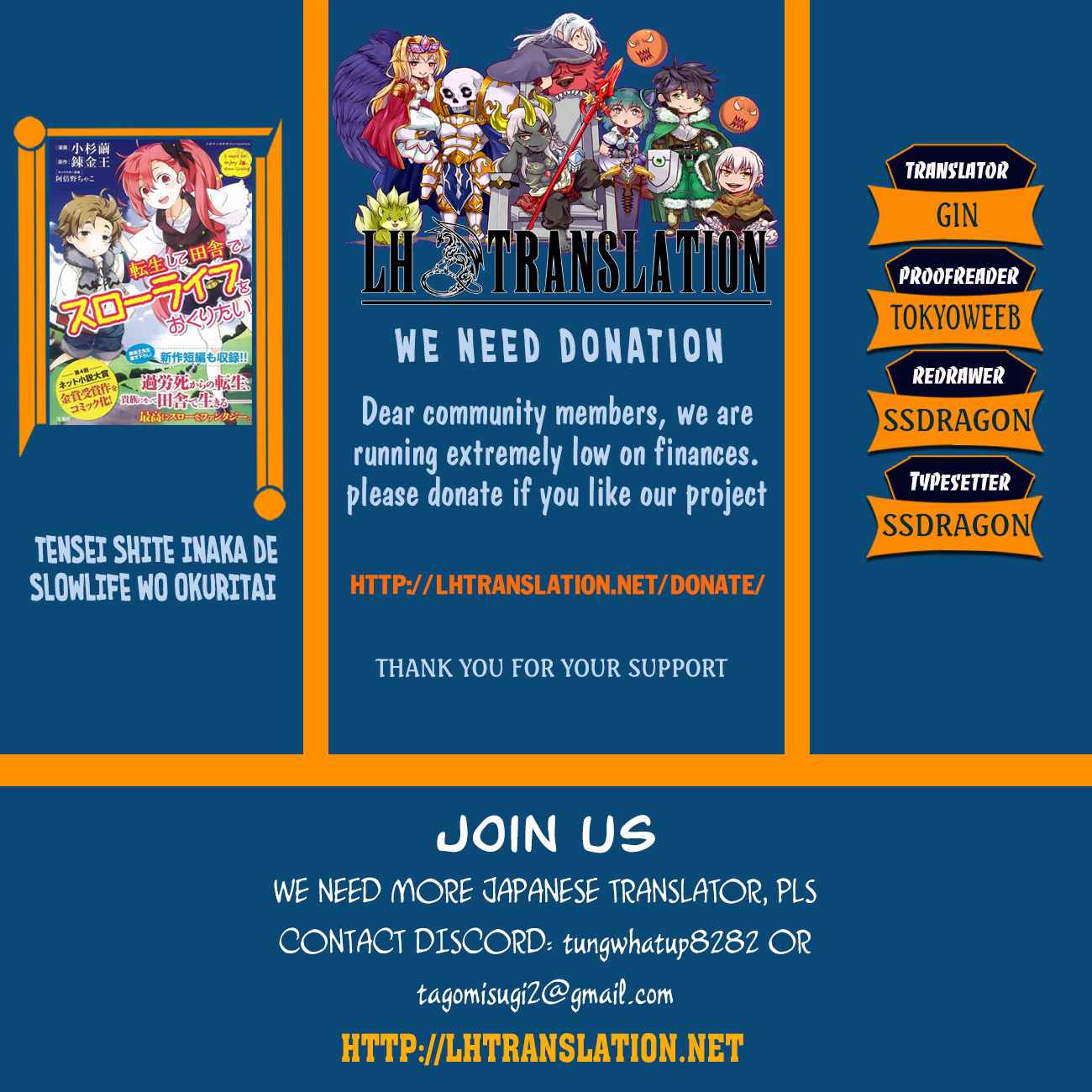 Tensei Shite Inaka de Slowlife wo Okuritai Chap 2 - Next Chap 3