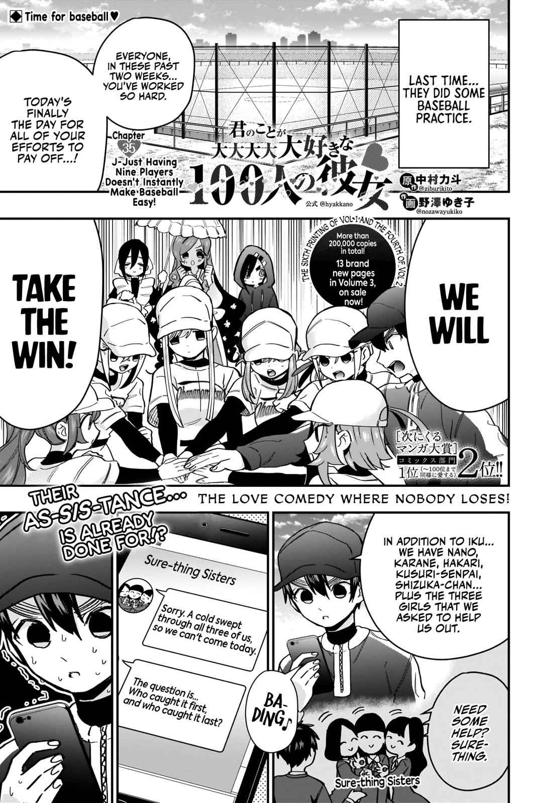 Kimi no Koto ga Daidaidaidaidaisuki na 100-nin no Kanojo Chap 35 - Next Chap 36