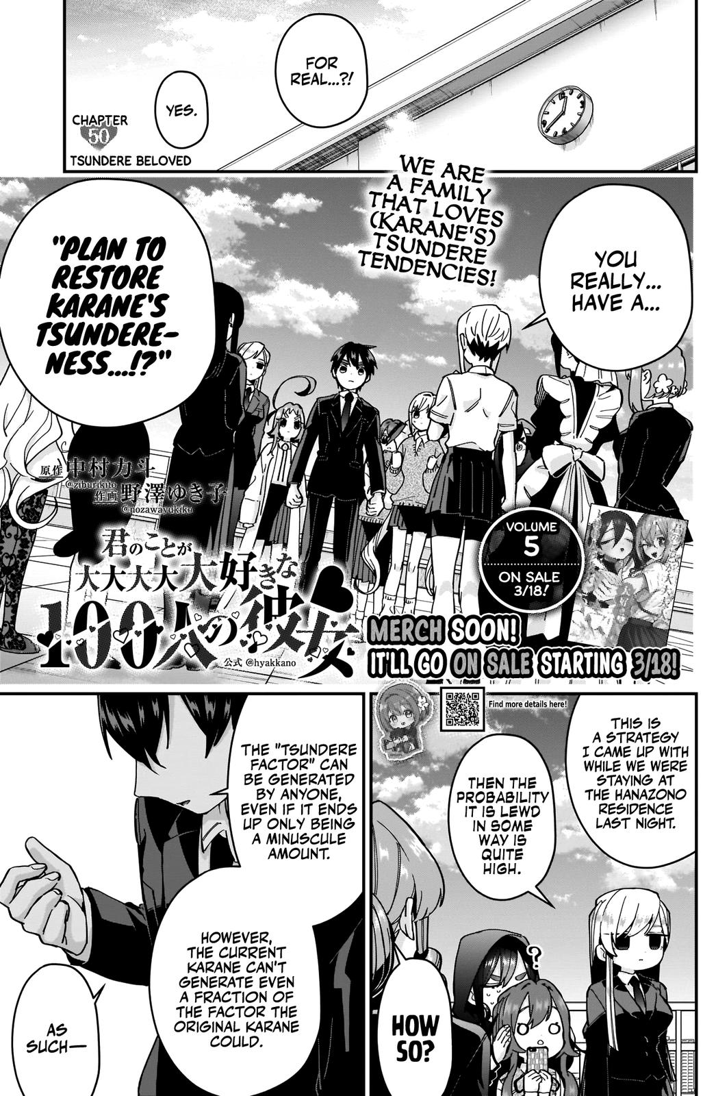 Kimi no Koto ga Daidaidaidaidaisuki na 100-nin no Kanojo Chap 50 - Next Chap 51