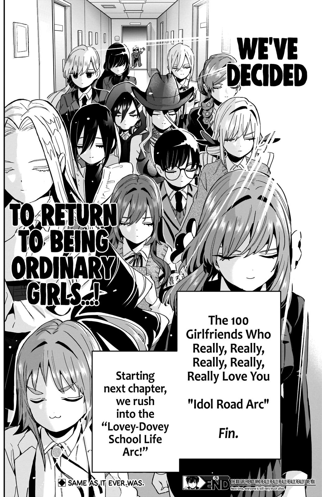Kimi no Koto ga Daidaidaidaidaisuki na 100-nin no Kanojo Chap 63 - Next Chap 64