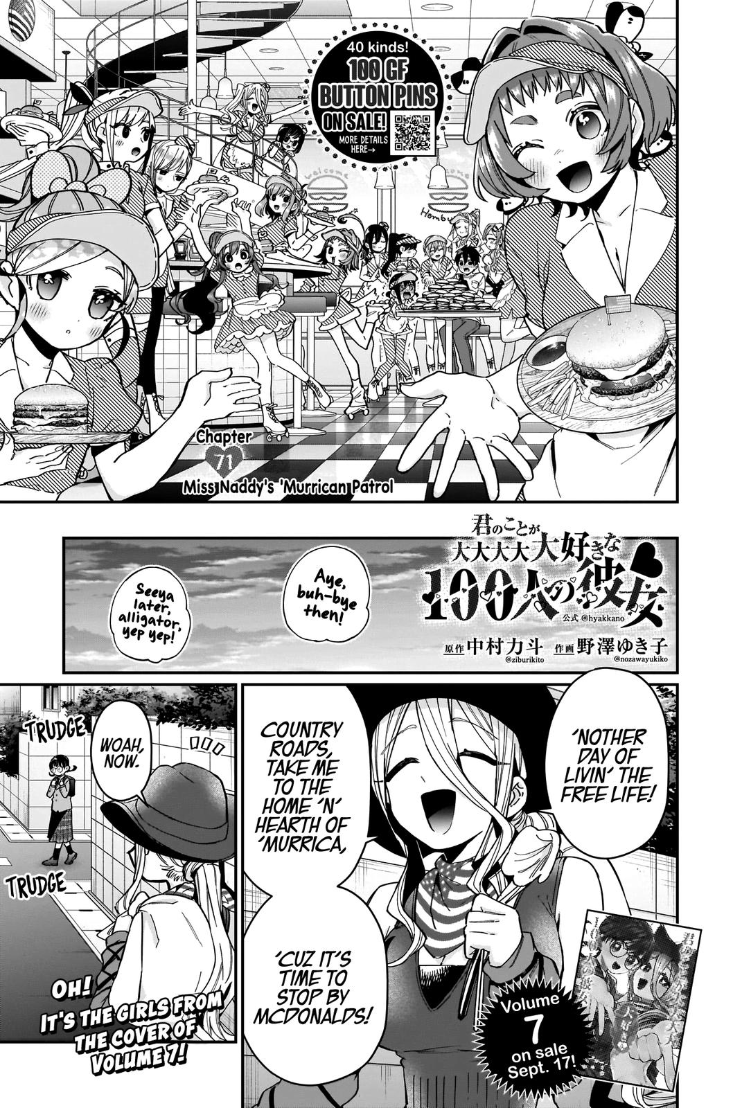 Kimi no Koto ga Daidaidaidaidaisuki na 100-nin no Kanojo Chap 71 - Next Chap 72