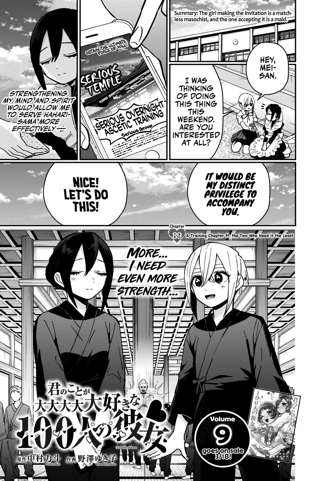 Kimi no Koto ga Daidaidaidaidaisuki na 100-nin no Kanojo Chap 89 - Next Chap 90