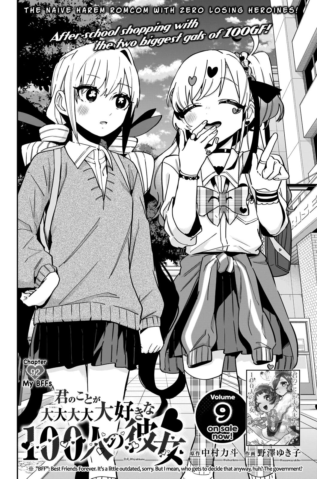 Kimi no Koto ga Daidaidaidaidaisuki na 100-nin no Kanojo Chap 92 - Next Chap 93