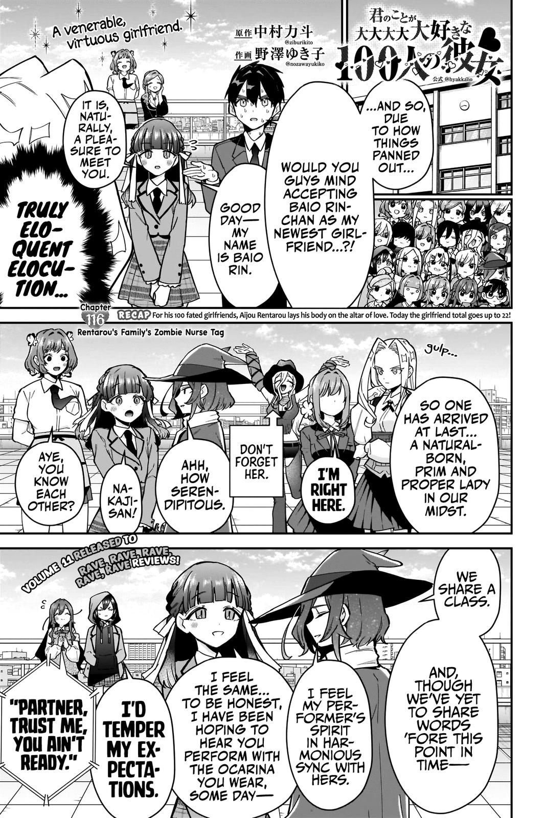 Kimi no Koto ga Daidaidaidaidaisuki na 100-nin no Kanojo Chap 116 - Next Chap 117