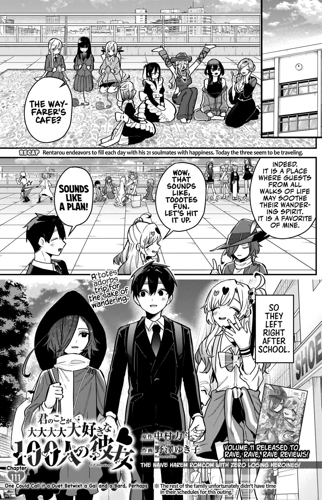 Kimi no Koto ga Daidaidaidaidaisuki na 100-nin no Kanojo Chap 111 - Next Chap 112