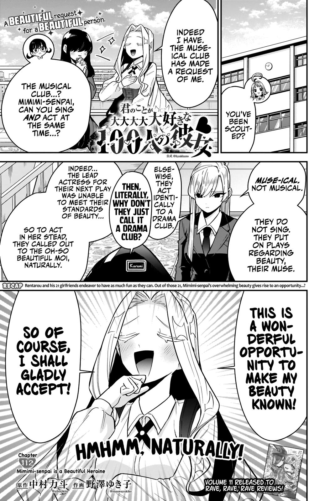 Kimi no Koto ga Daidaidaidaidaisuki na 100-nin no Kanojo Chap 112 - Next Chap 113