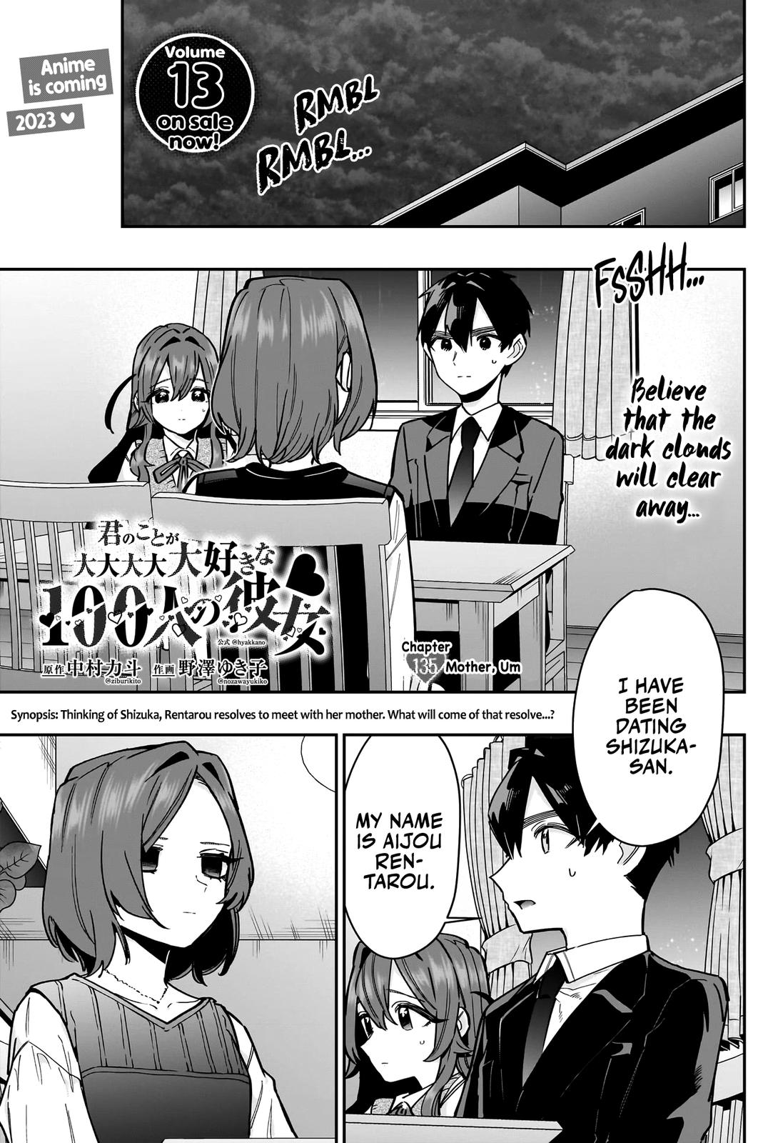 Kimi no Koto ga Daidaidaidaidaisuki na 100-nin no Kanojo Chap 135 - Next Chap 136