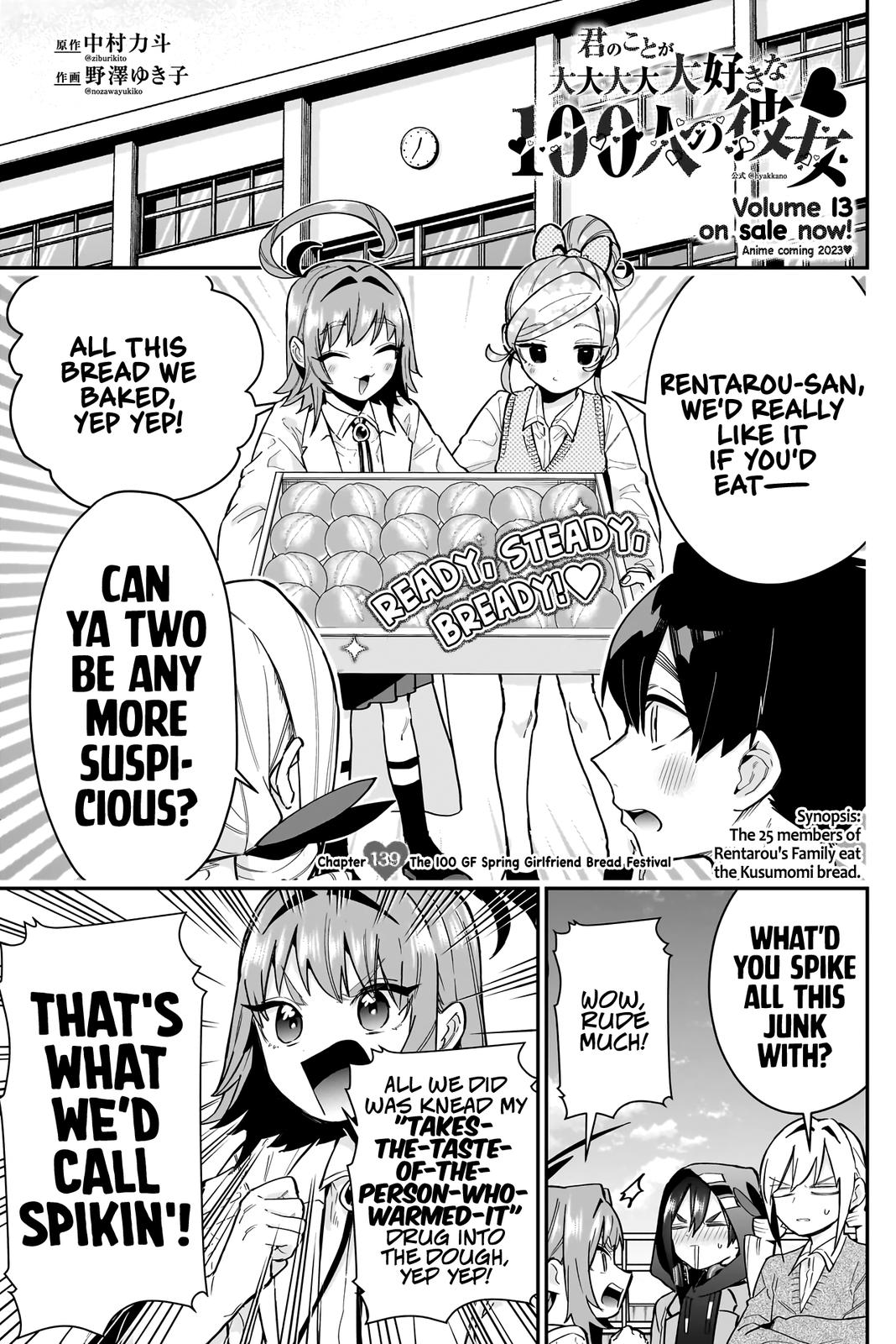 Kimi no Koto ga Daidaidaidaidaisuki na 100-nin no Kanojo Chap 139 - Next Chap 140