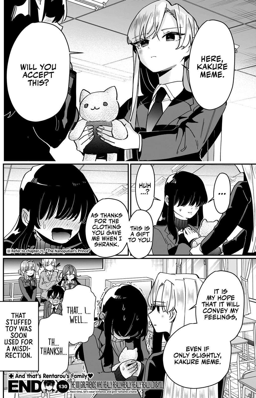 Kimi no Koto ga Daidaidaidaidaisuki na 100-nin no Kanojo Chap 130 - Next Chap 131