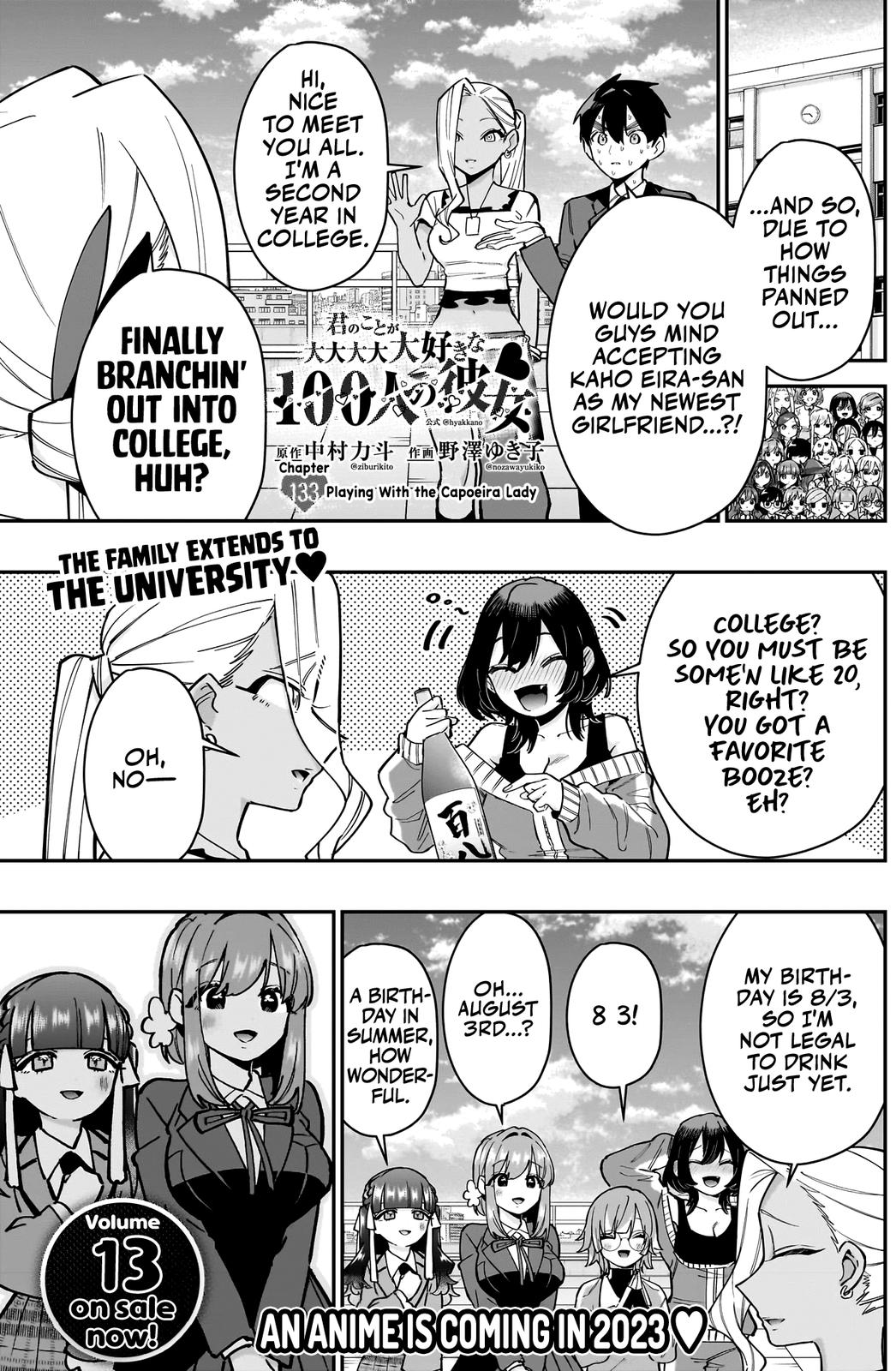 Kimi no Koto ga Daidaidaidaidaisuki na 100-nin no Kanojo Chap 133 - Next Chap 134
