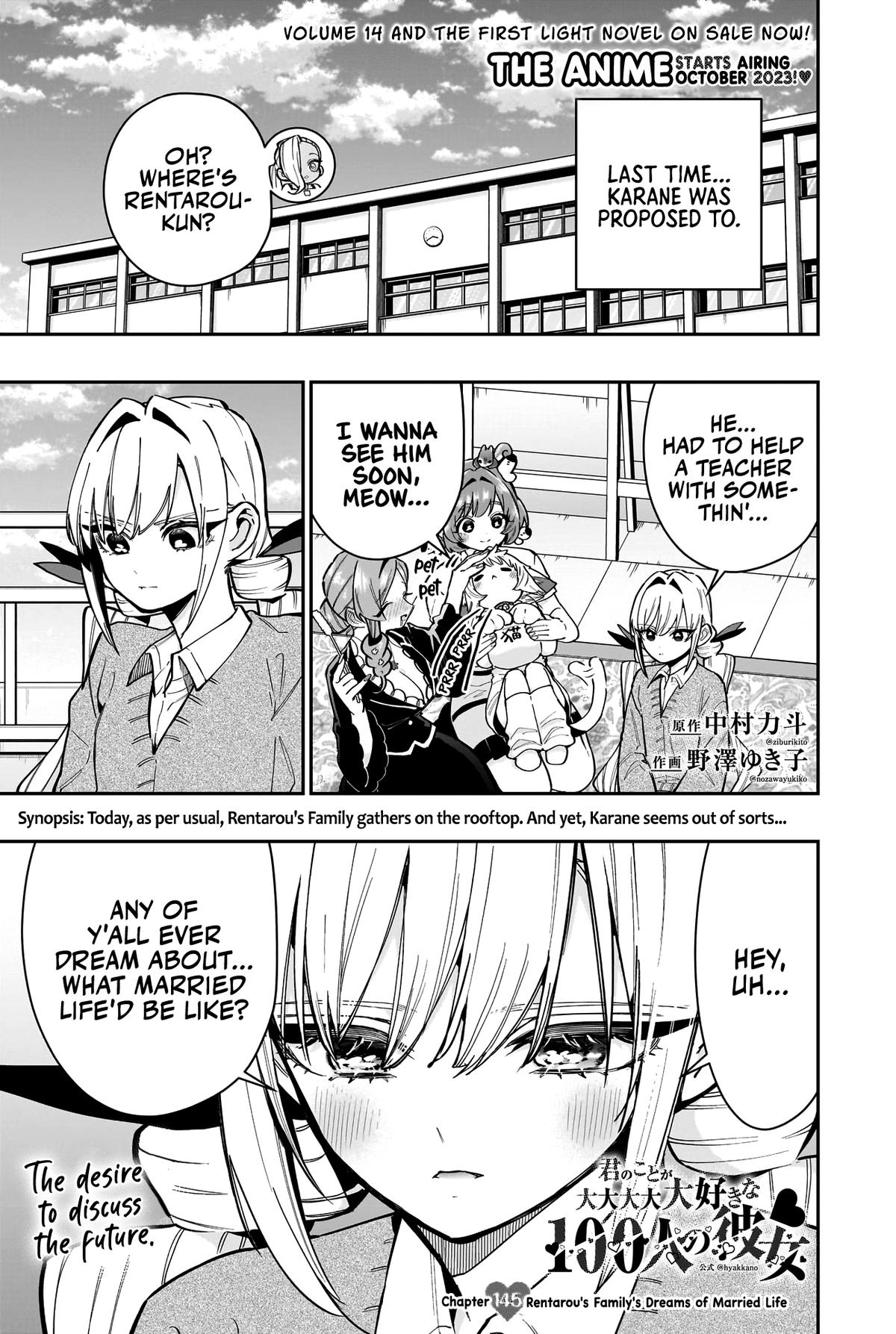 Kimi no Koto ga Daidaidaidaidaisuki na 100-nin no Kanojo Chap 145 - Next Chap 146