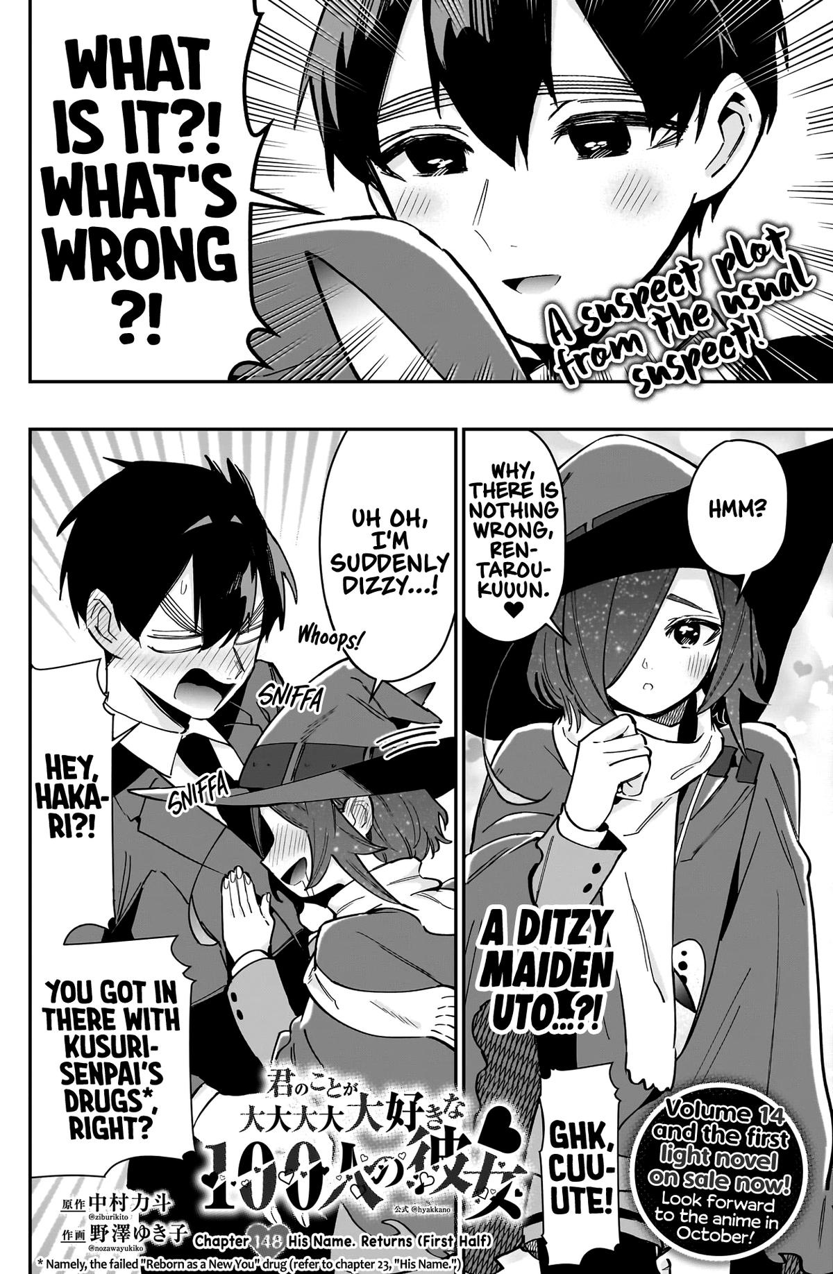 Kimi no Koto ga Daidaidaidaidaisuki na 100-nin no Kanojo Chap 148 - Next Chap 149
