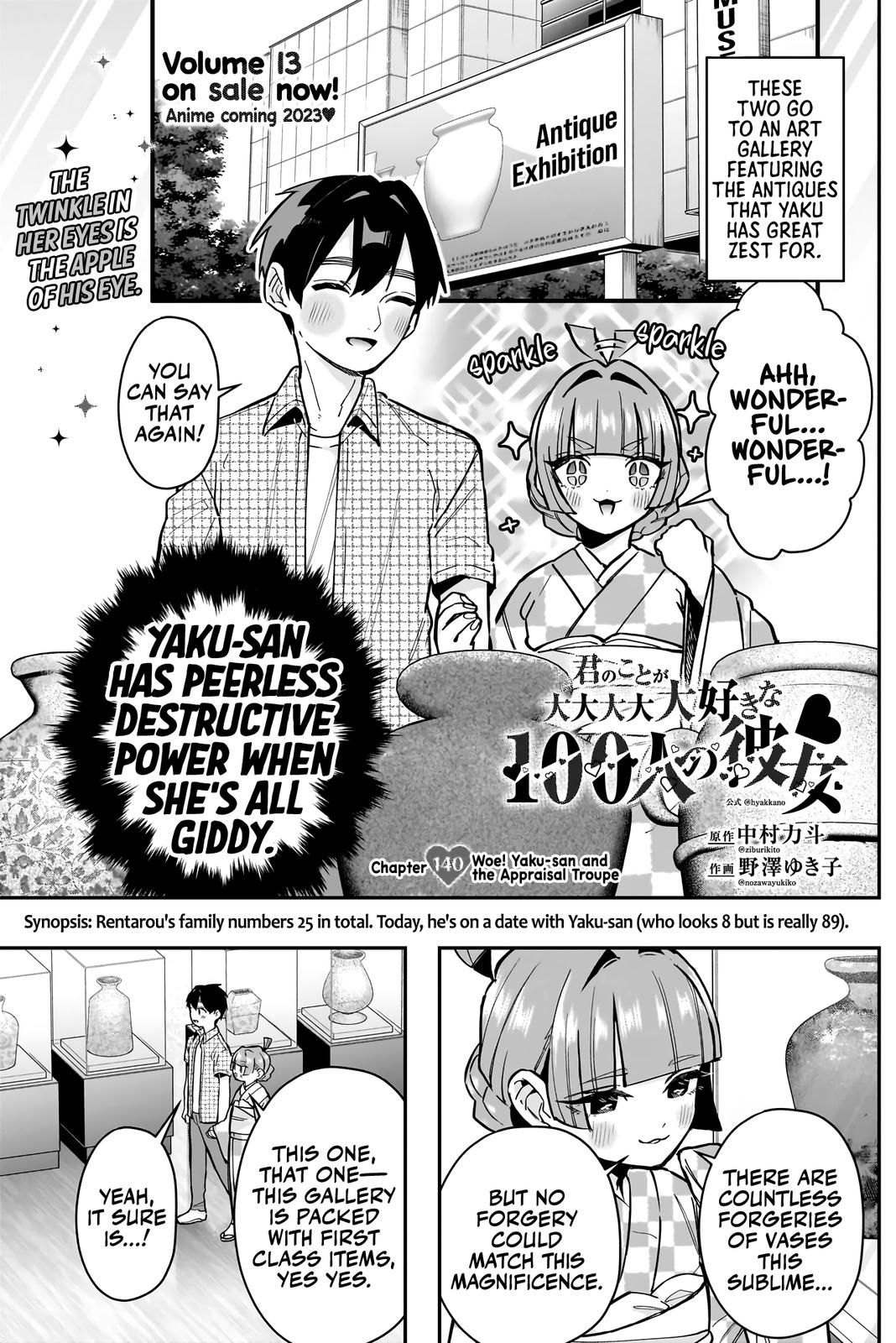 Kimi no Koto ga Daidaidaidaidaisuki na 100-nin no Kanojo Chap 140 - Next Chap 141