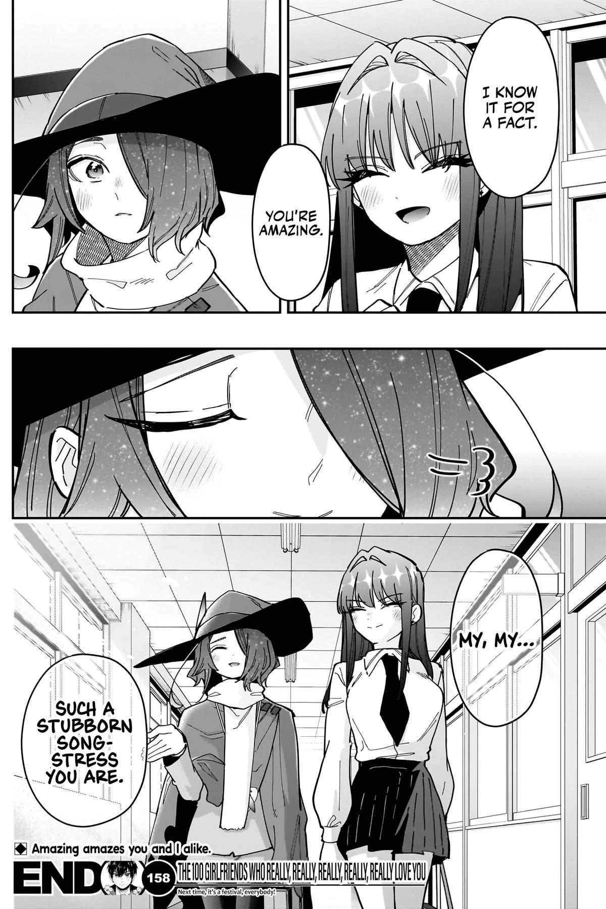 Kimi no Koto ga Daidaidaidaidaisuki na 100-nin no Kanojo Chap 158 - Next Chap 159