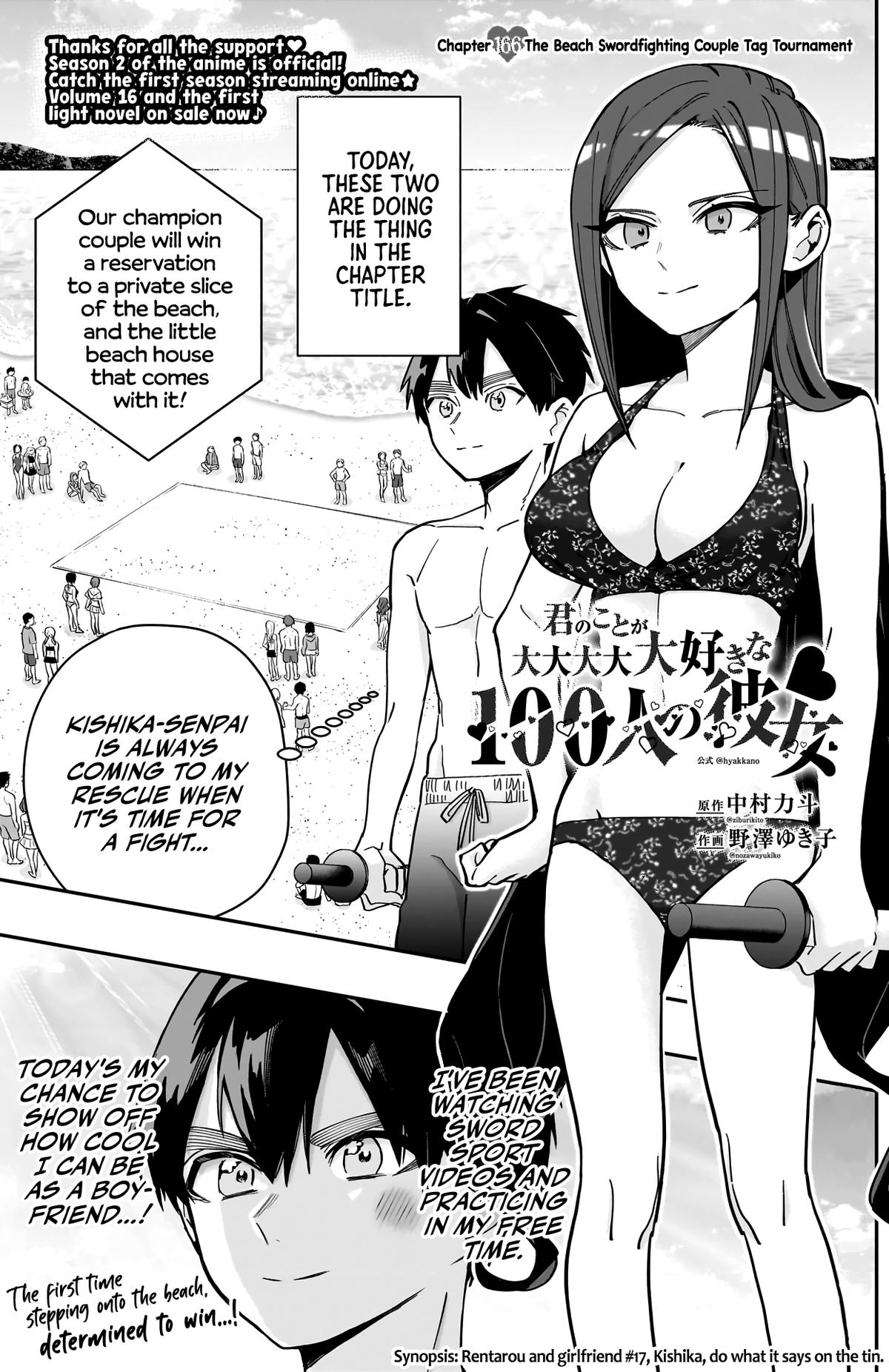 Kimi no Koto ga Daidaidaidaidaisuki na 100-nin no Kanojo Chap 166 - Next Chap 167