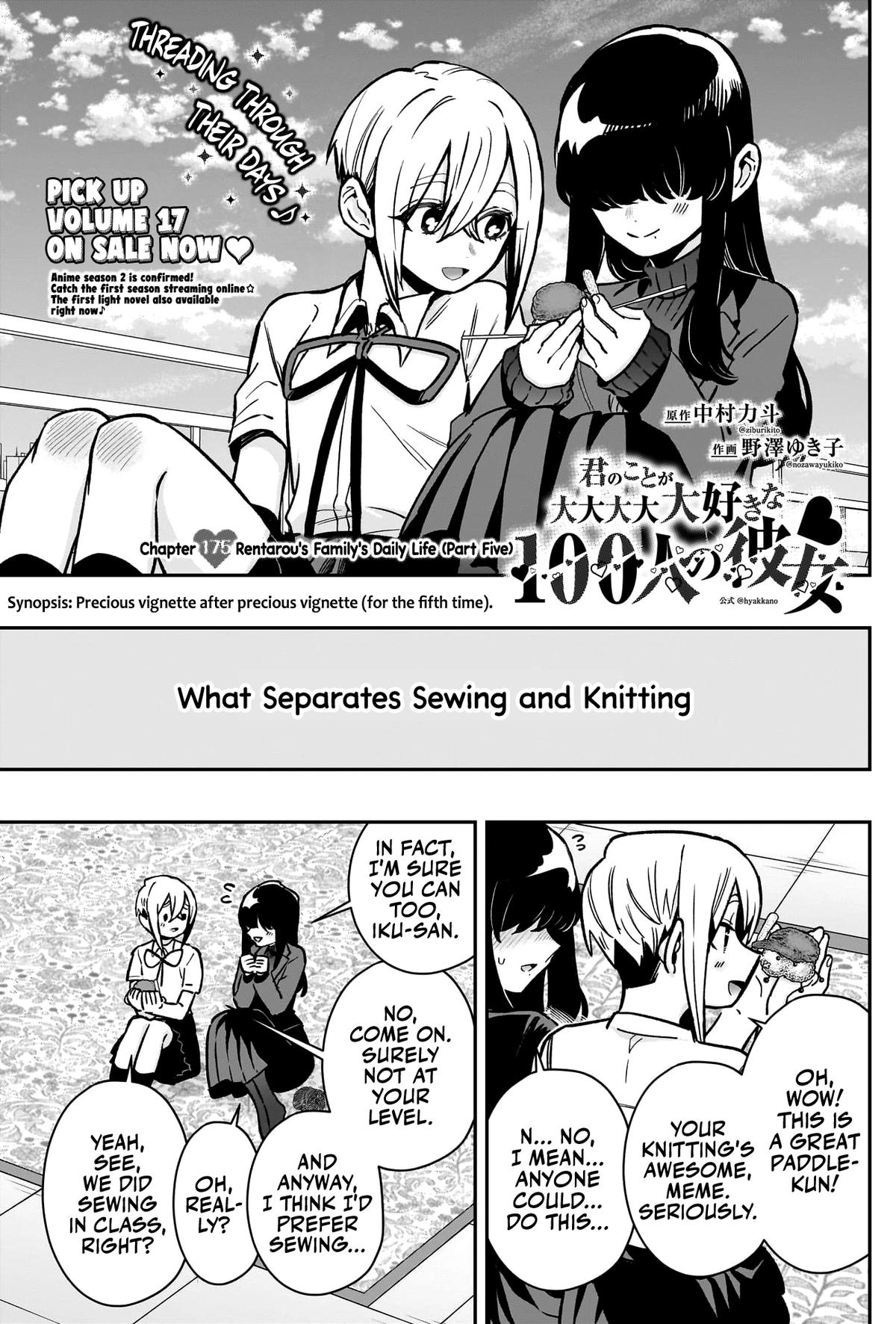 Kimi no Koto ga Daidaidaidaidaisuki na 100-nin no Kanojo Chap 175 - Next Chap 176