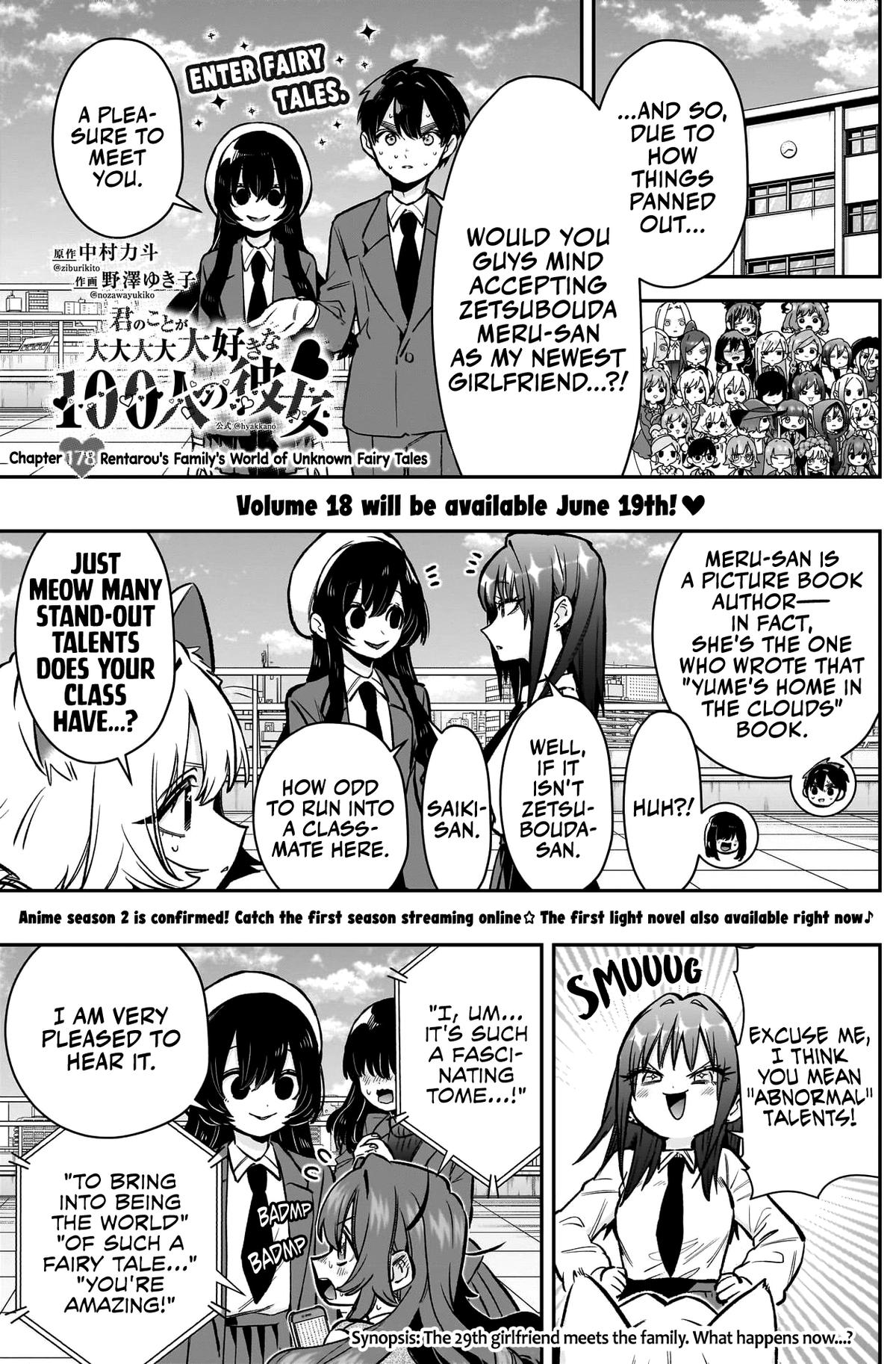 Kimi no Koto ga Daidaidaidaidaisuki na 100-nin no Kanojo Chap 178 - Next Chap 179