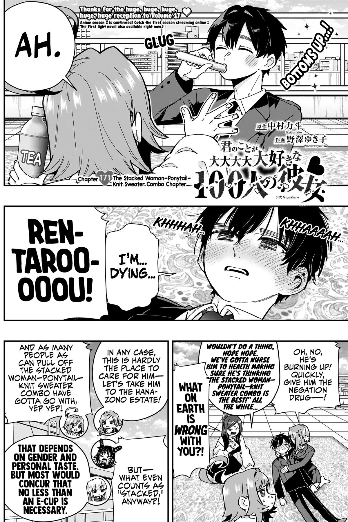 Kimi no Koto ga Daidaidaidaidaisuki na 100-nin no Kanojo Chap 171 - Next Chap 172