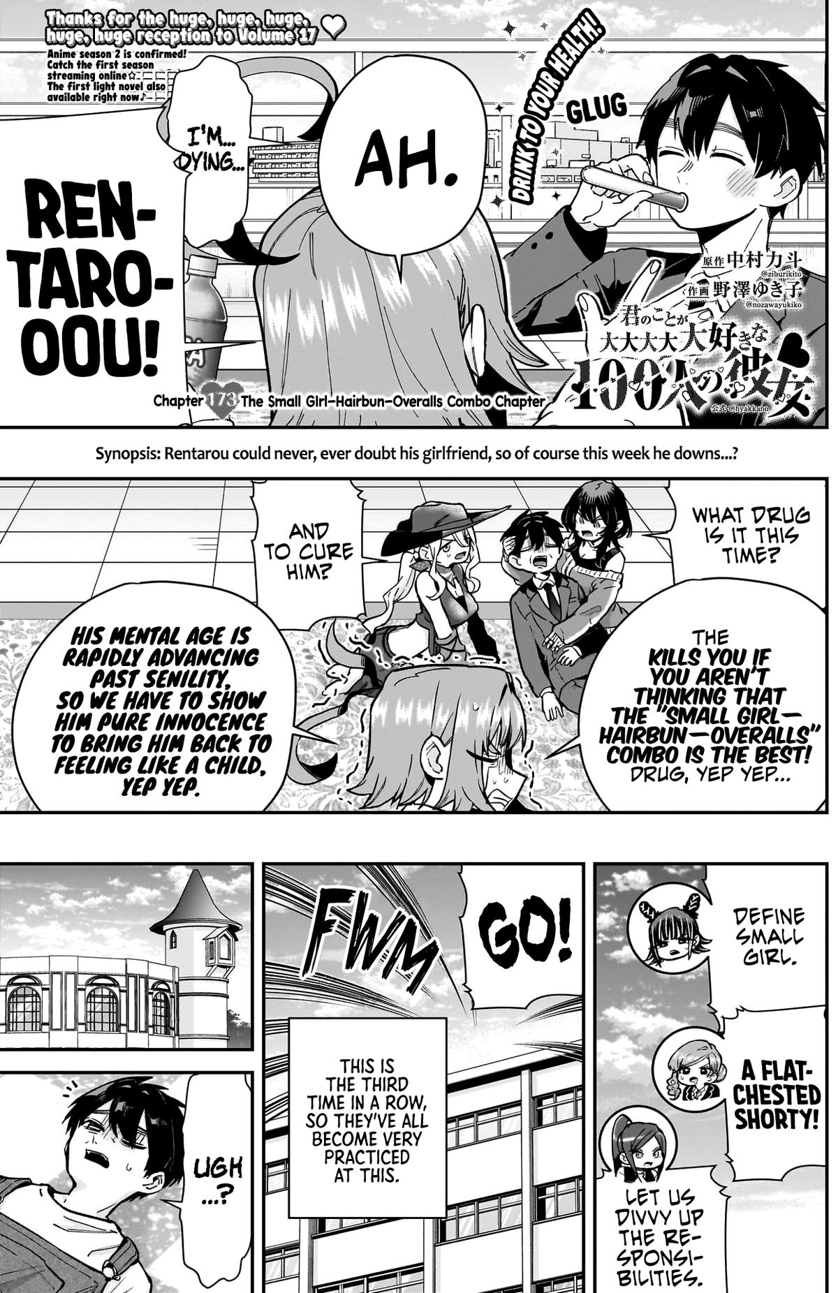 Kimi no Koto ga Daidaidaidaidaisuki na 100-nin no Kanojo Chap 173 - Next Chap 174