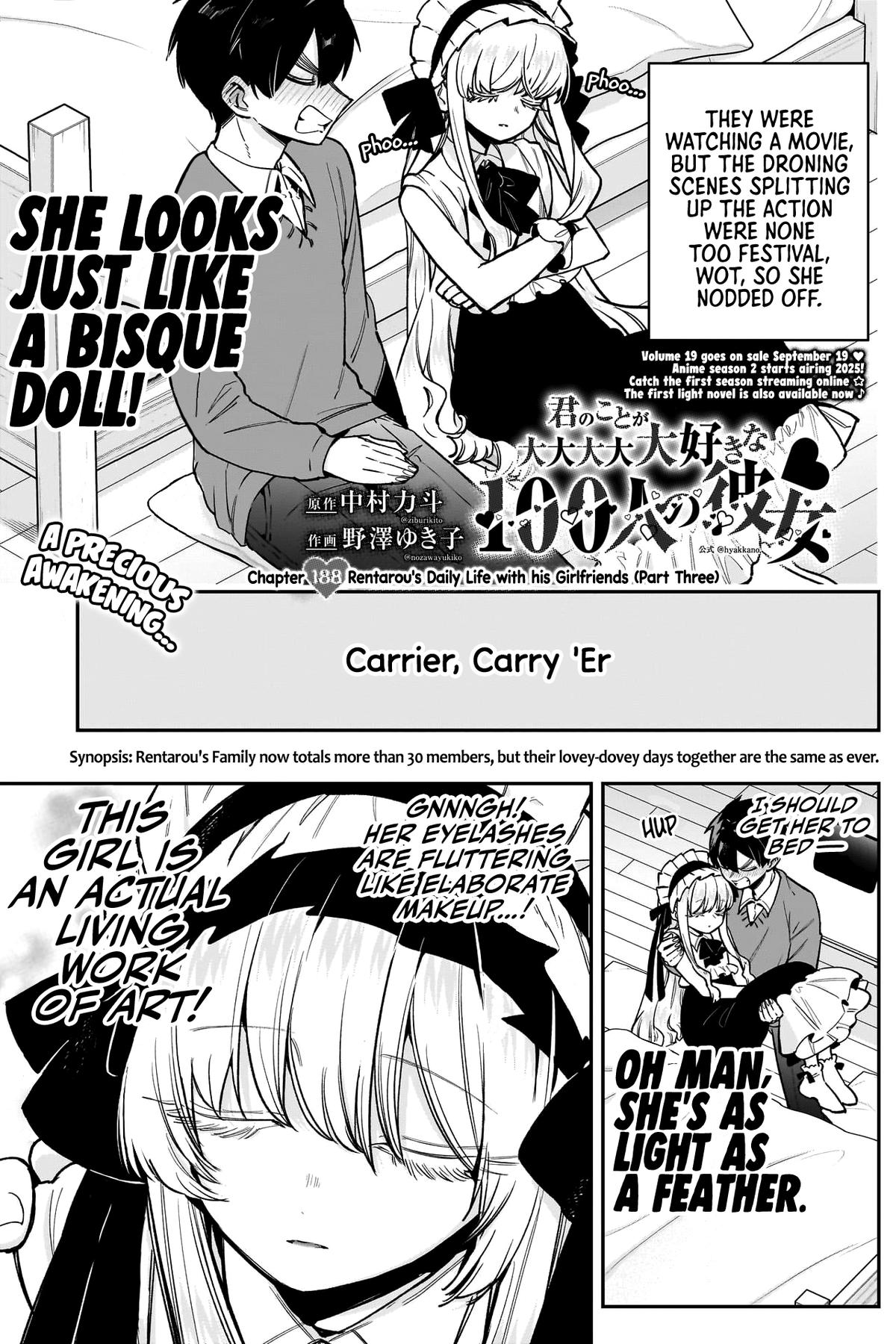 Kimi no Koto ga Daidaidaidaidaisuki na 100-nin no Kanojo Chap 188 - Next Chap 189