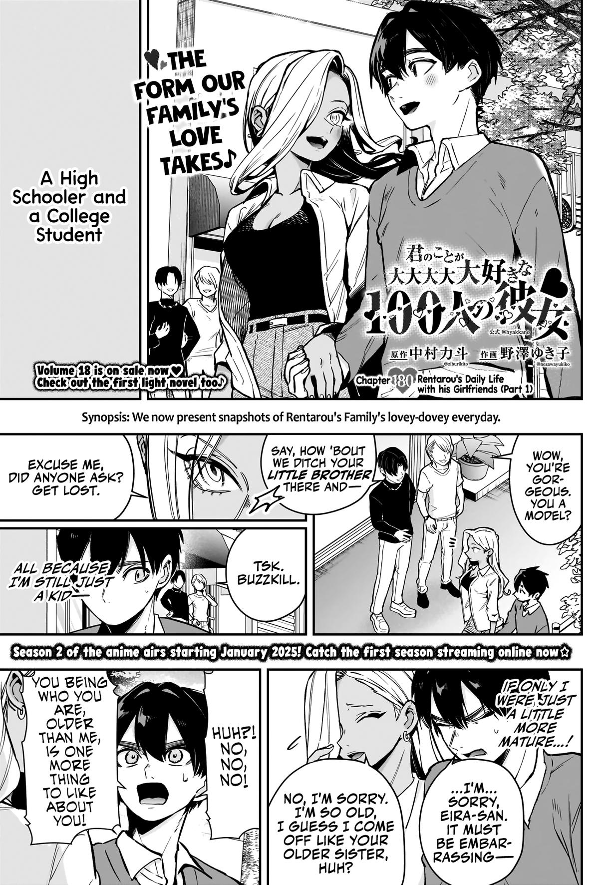 Kimi no Koto ga Daidaidaidaidaisuki na 100-nin no Kanojo Chap 180 - Next Chap 181