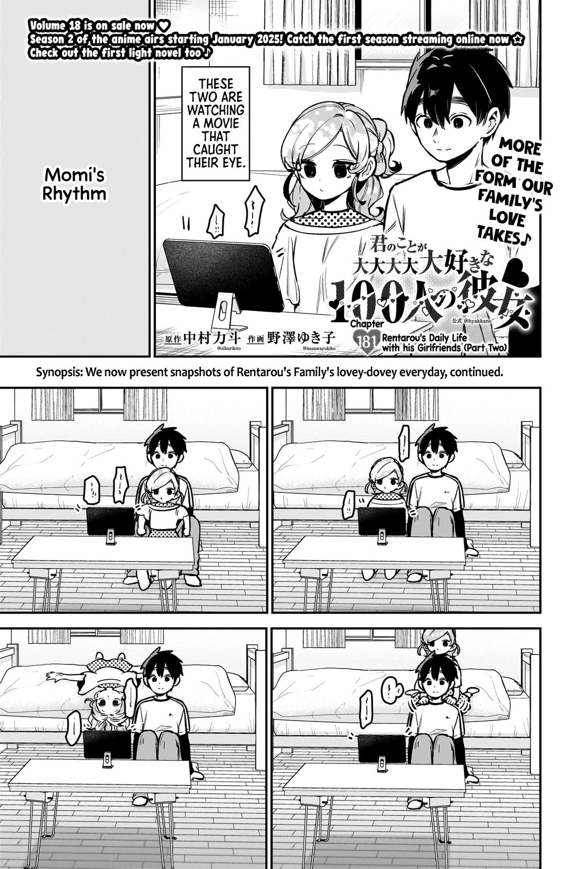 Kimi no Koto ga Daidaidaidaidaisuki na 100-nin no Kanojo Chap 181 - Next Chap 182