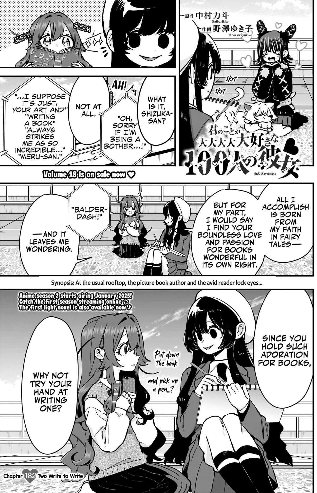 Kimi no Koto ga Daidaidaidaidaisuki na 100-nin no Kanojo Chap 182 - Next Chap 183