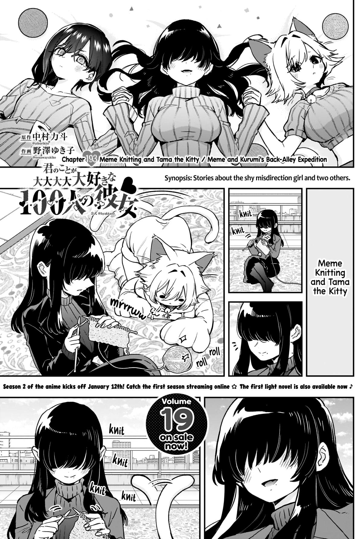 Kimi no Koto ga Daidaidaidaidaisuki na 100-nin no Kanojo Chap 193 - Next Chap 194