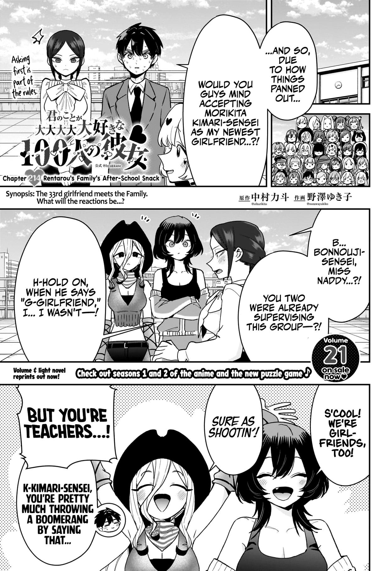 Kimi no Koto ga Daidaidaidaidaisuki na 100-nin no Kanojo Chap 214 - Next Chap 215