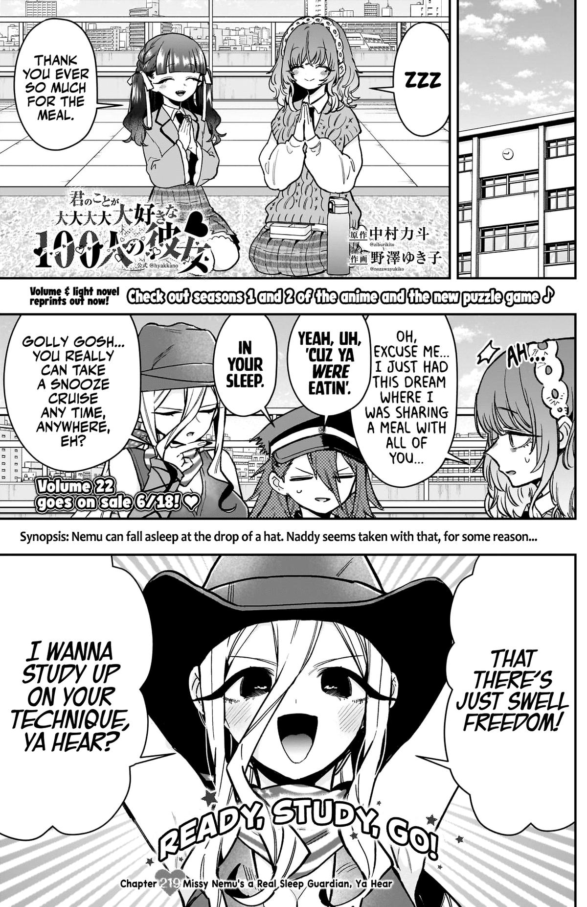 Kimi no Koto ga Daidaidaidaidaisuki na 100-nin no Kanojo Chap 219 - Next Chap 220