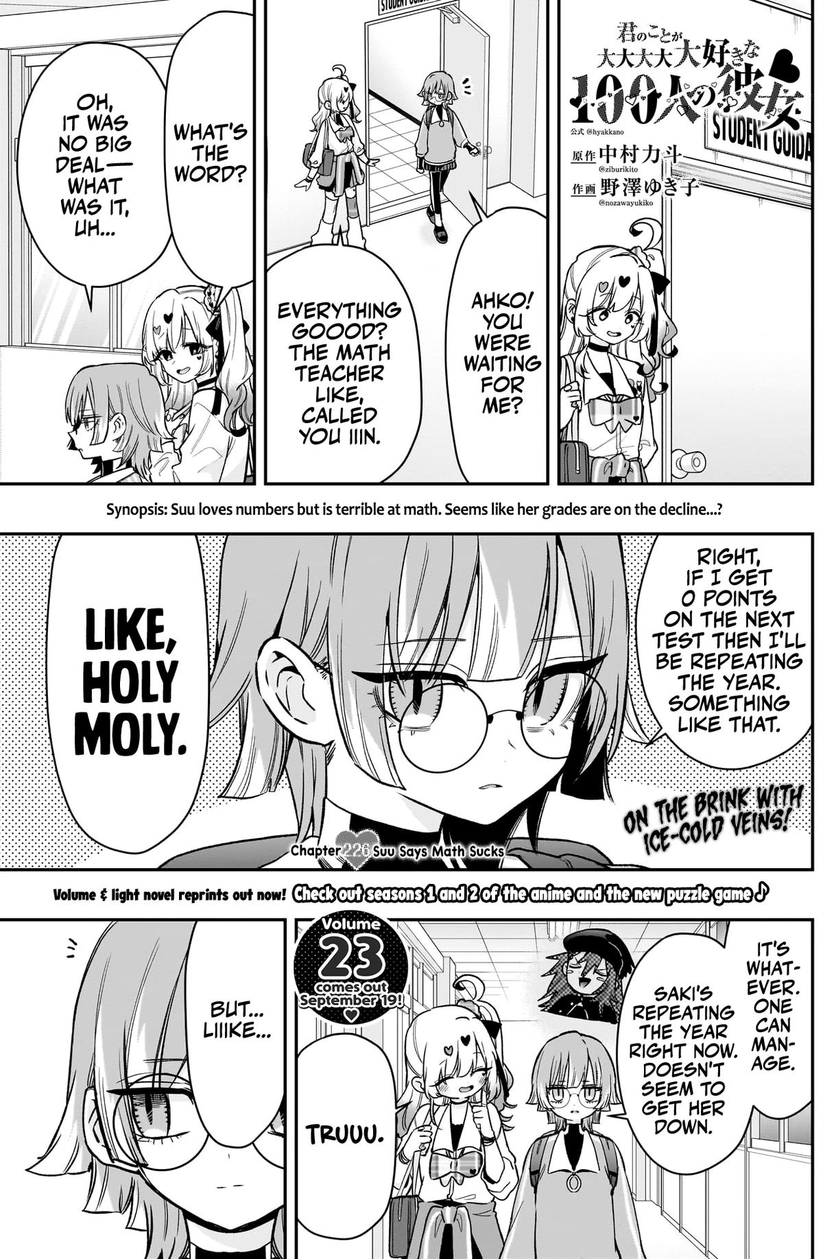 Kimi no Koto ga Daidaidaidaidaisuki na 100-nin no Kanojo Chap 226 - Next Chap 227