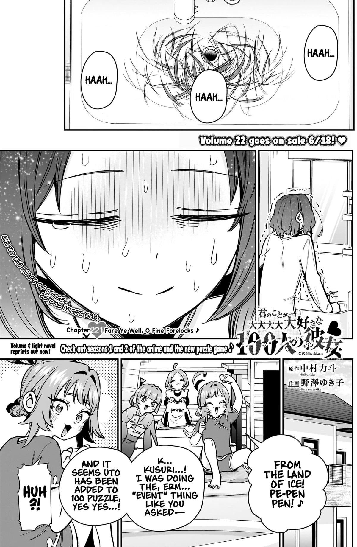 Kimi no Koto ga Daidaidaidaidaisuki na 100-nin no Kanojo Chap 221 - Next Chap 222