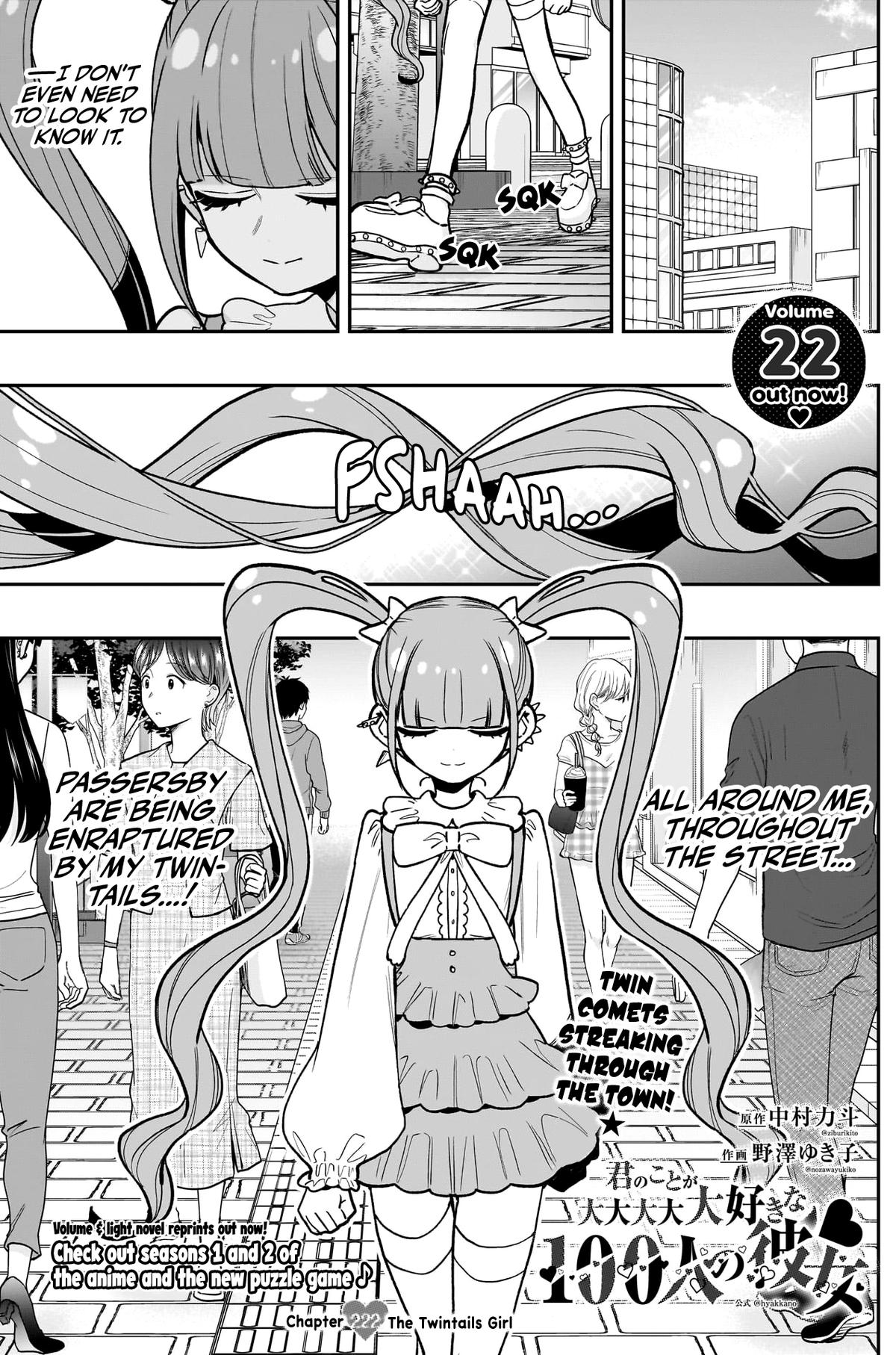 Kimi no Koto ga Daidaidaidaidaisuki na 100-nin no Kanojo Chap 222 - Next Chap 223