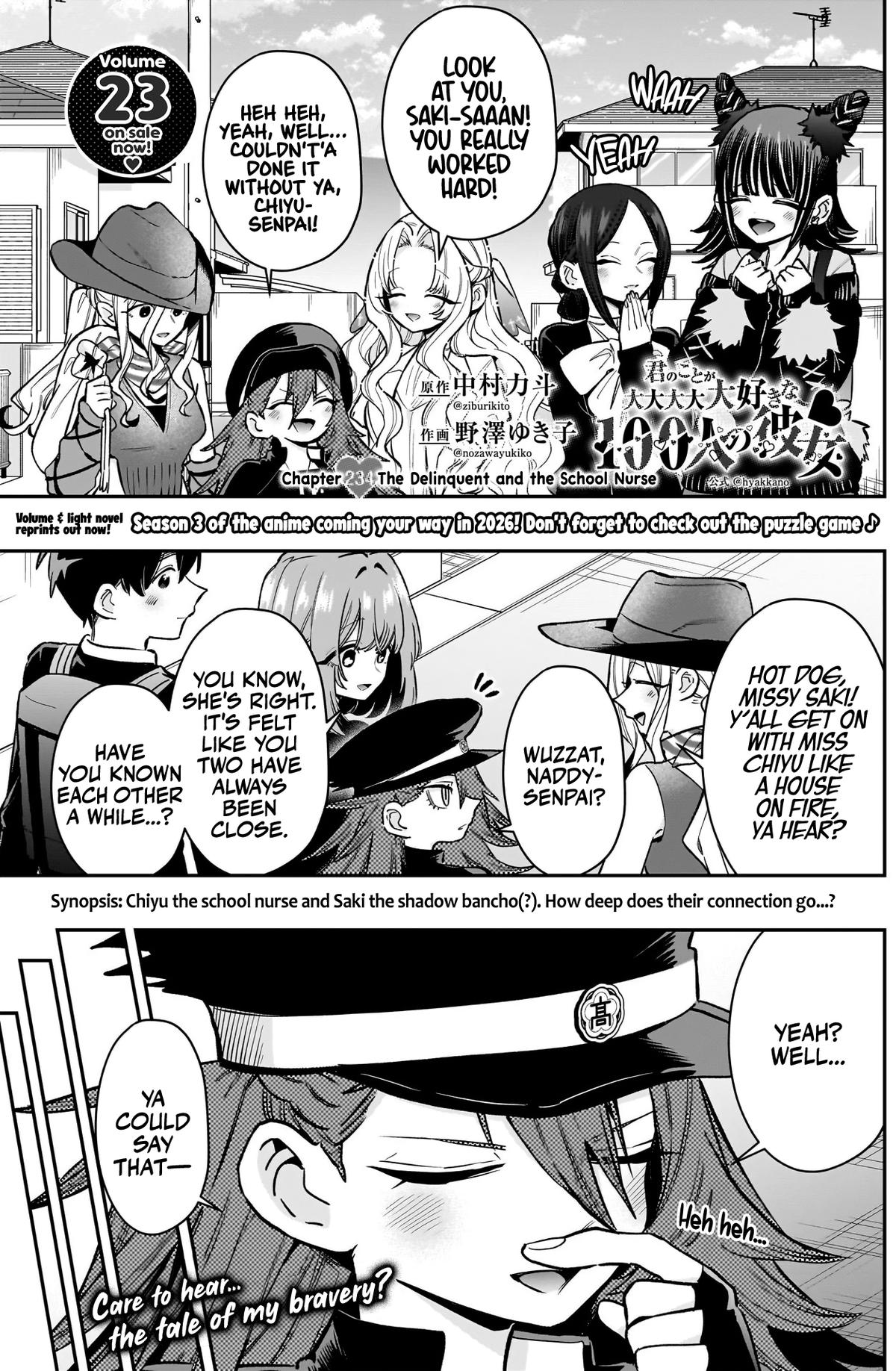 Kimi no Koto ga Daidaidaidaidaisuki na 100-nin no Kanojo Chap 234 - Next Chap 235