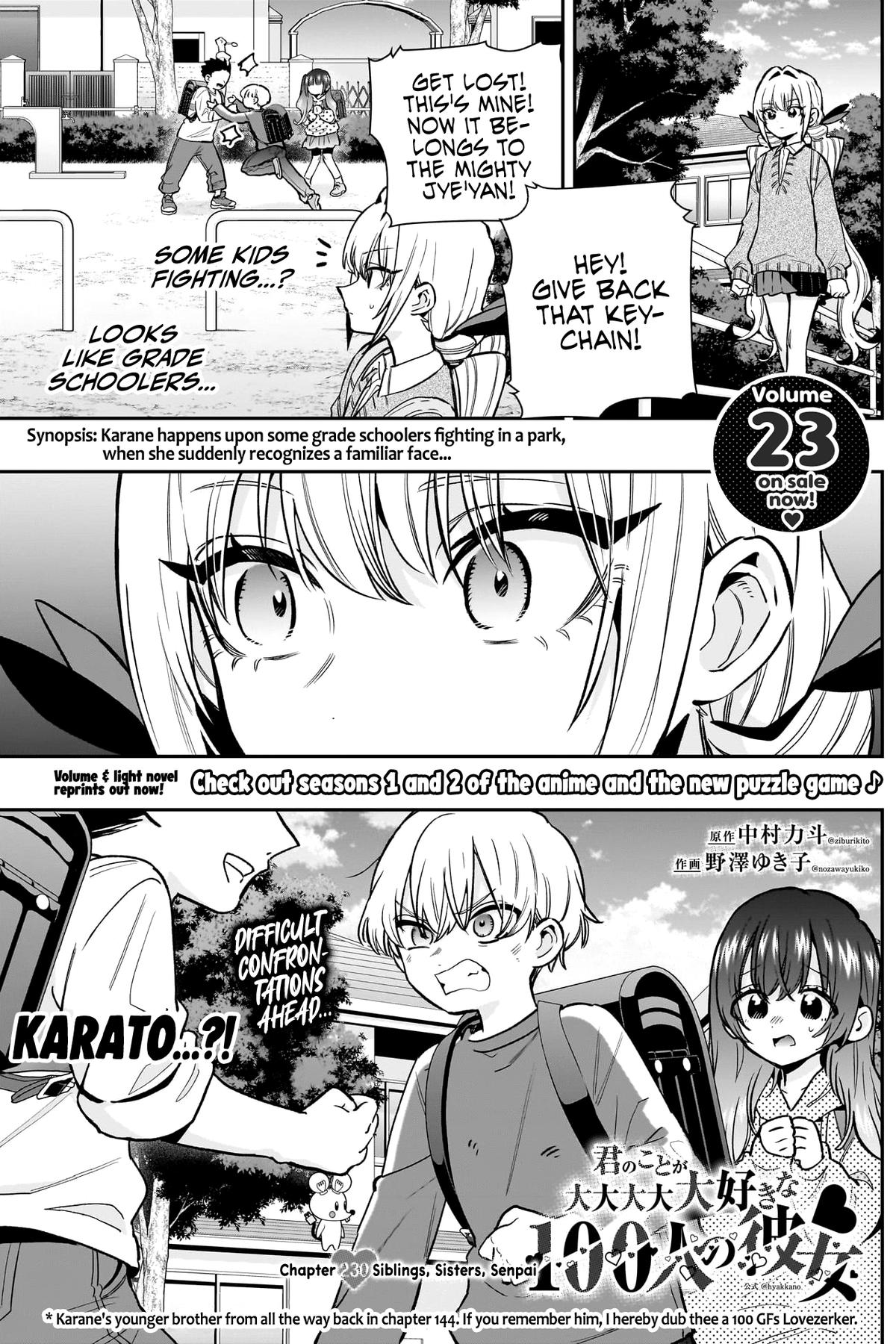 Kimi no Koto ga Daidaidaidaidaisuki na 100-nin no Kanojo Chap 230 - Next Chap 231