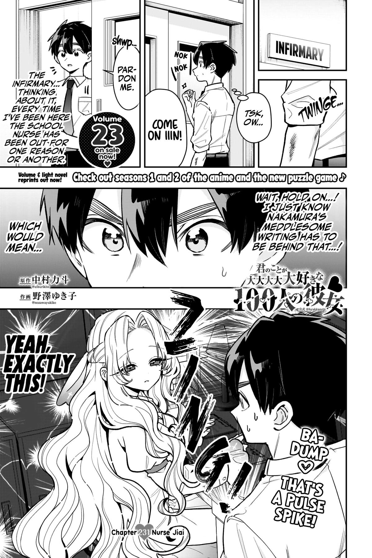 Kimi no Koto ga Daidaidaidaidaisuki na 100-nin no Kanojo Chap 231 - Next Chap 232
