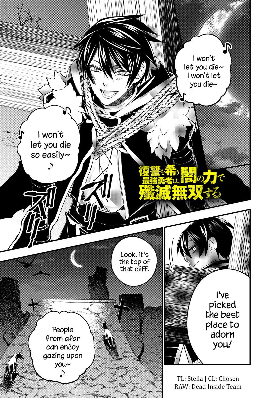 Fukushuu o Koinegau Saikyou Yuusha wa, Yami no Chikara de Senmetsu Musou Suru Chap 34 - Next Chap 35