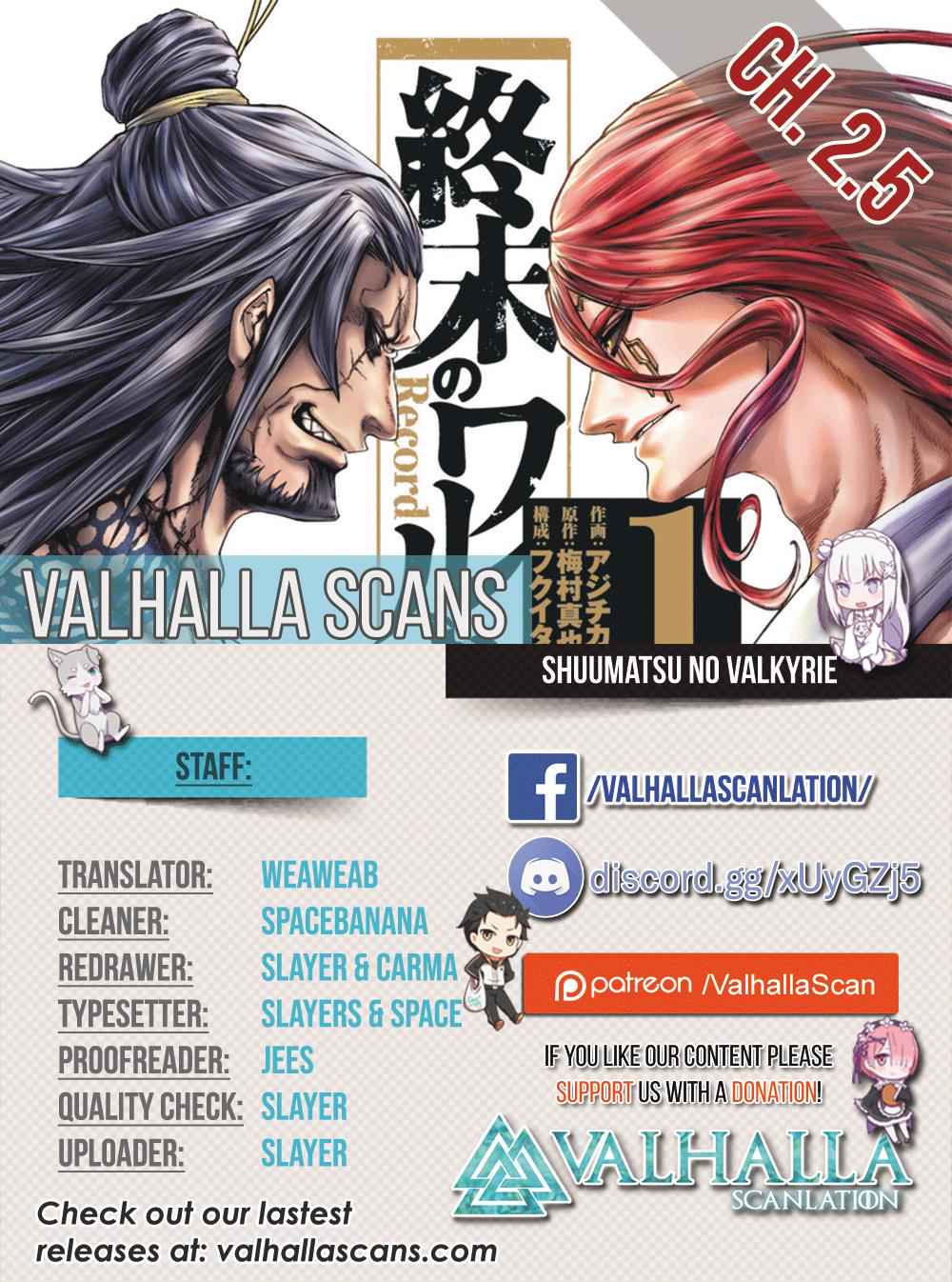 Shuumatsu no Walküre Chap 2.5 - Next Chap 3.5