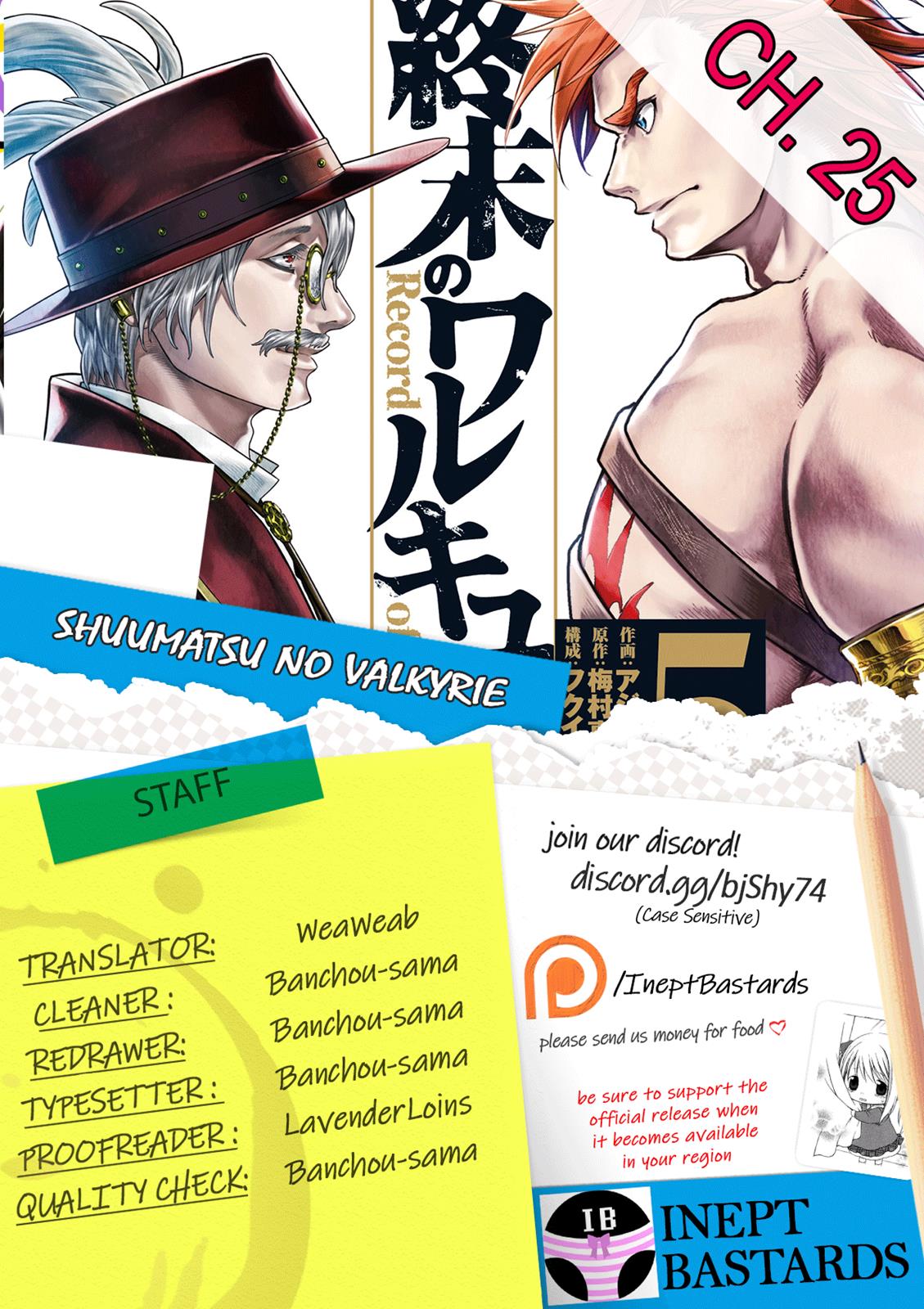Shuumatsu no Walküre Chap 25 - Next Chap 26